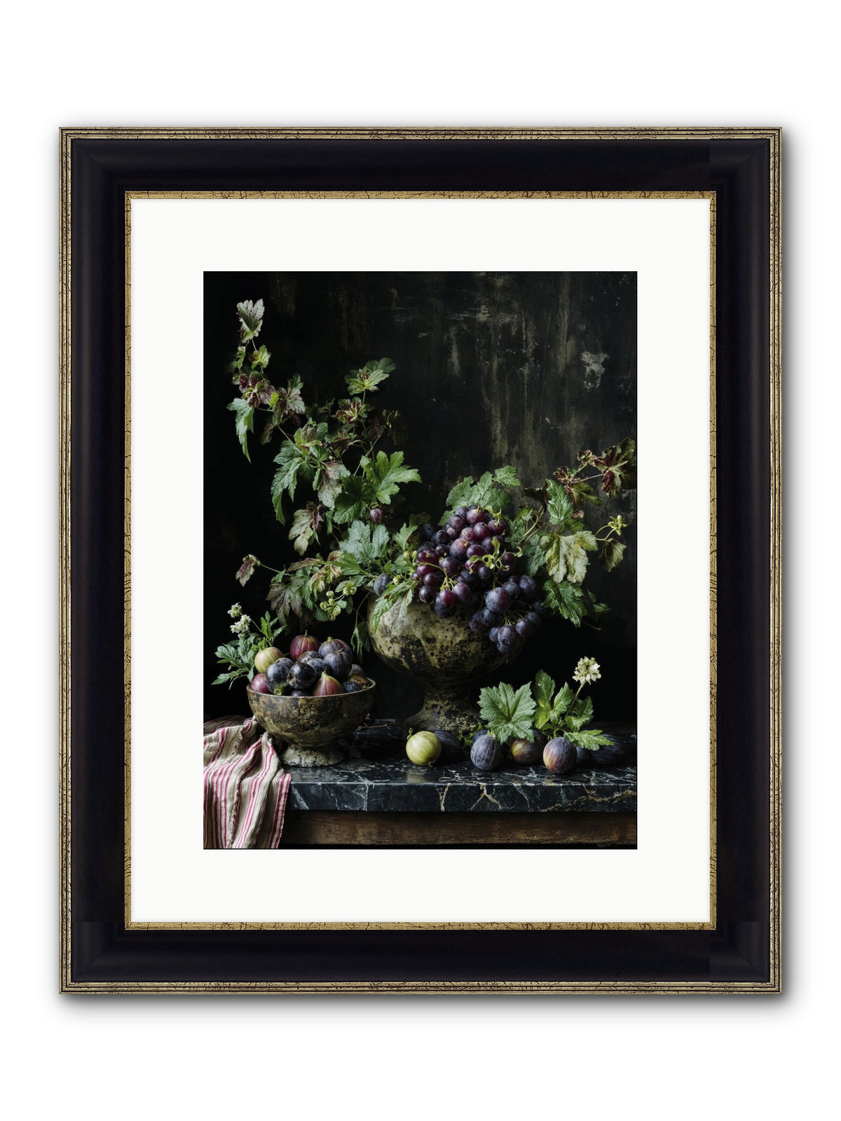 Soil To Soul Framed Print - Black & Gold 12x16
