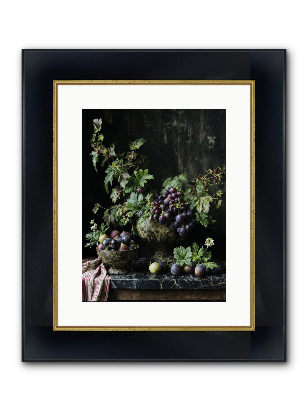 Soil To Soul Framed Print - Wide Black w/Gold 12x16