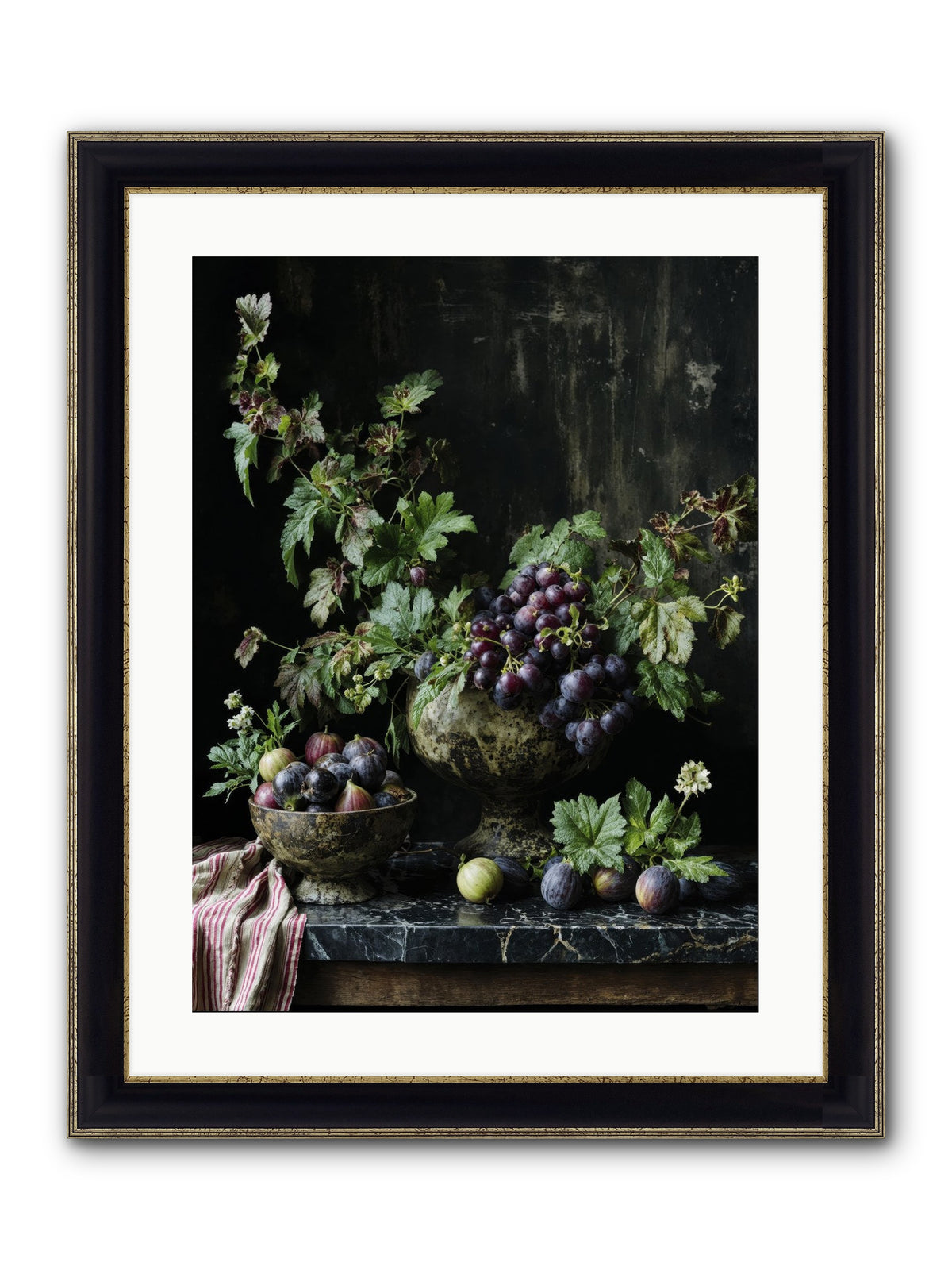Soil To Soul Framed Print - Black & Gold 18x24