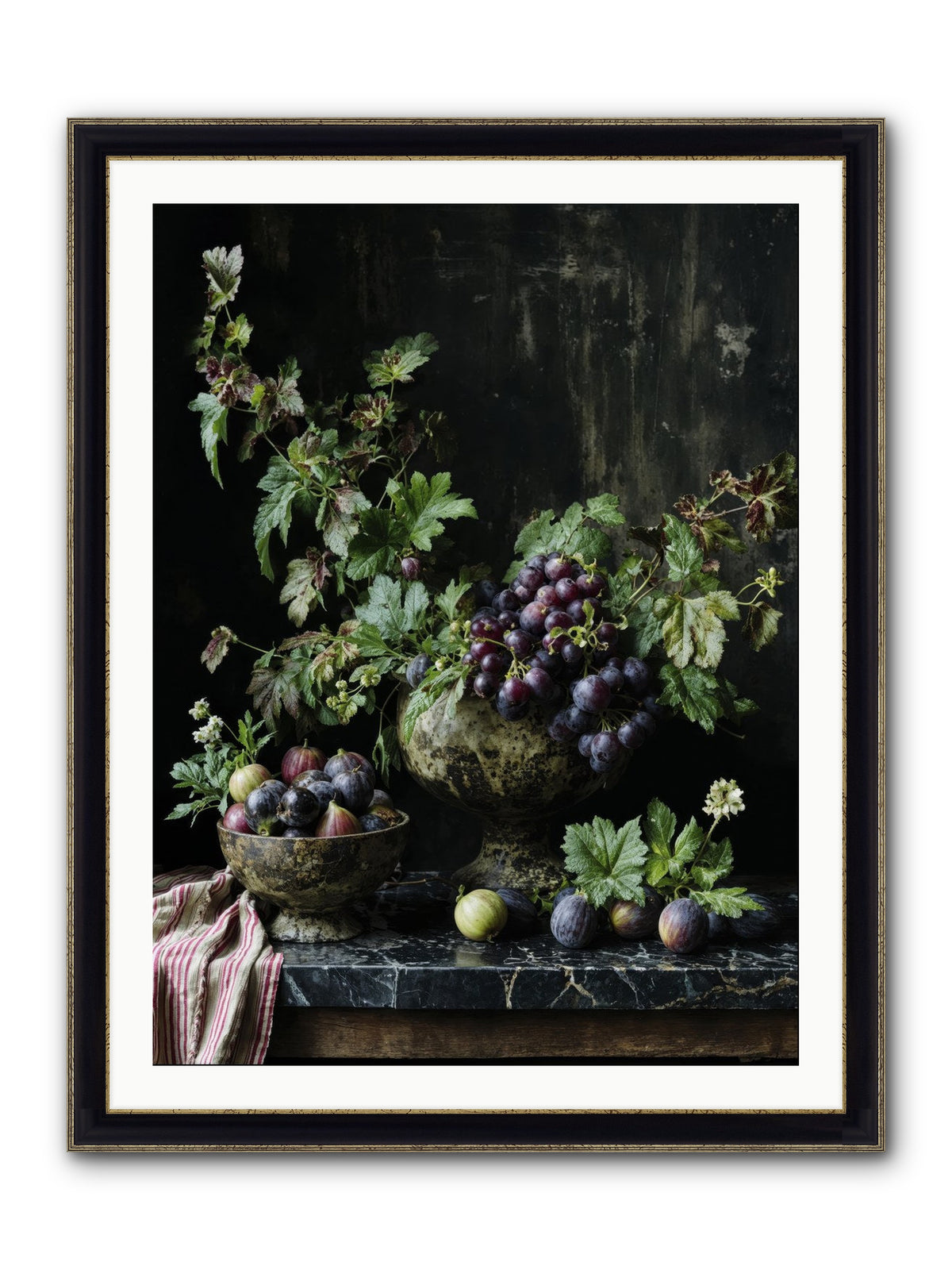 Soil To Soul Framed Print - Black & Gold 30x40
