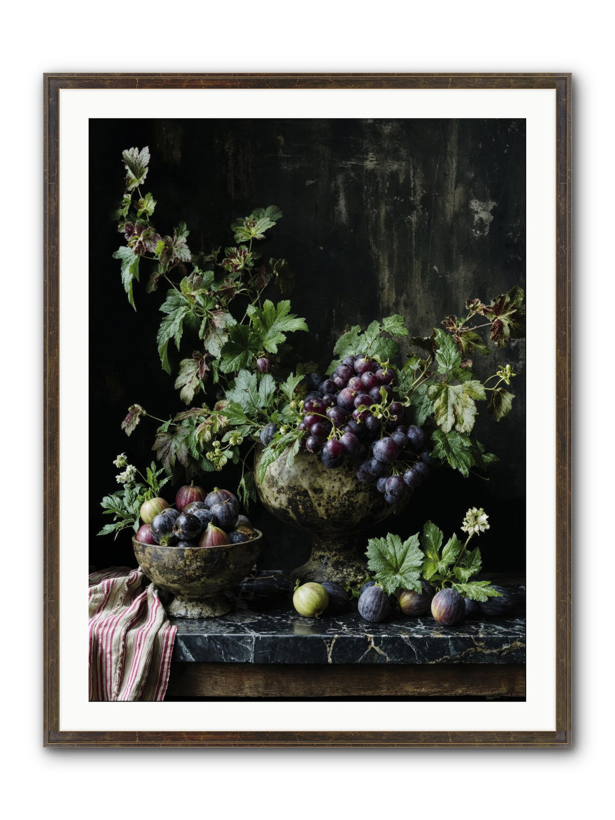 Soil To Soul Framed Print - Slimwoods Black/Gold 30x40