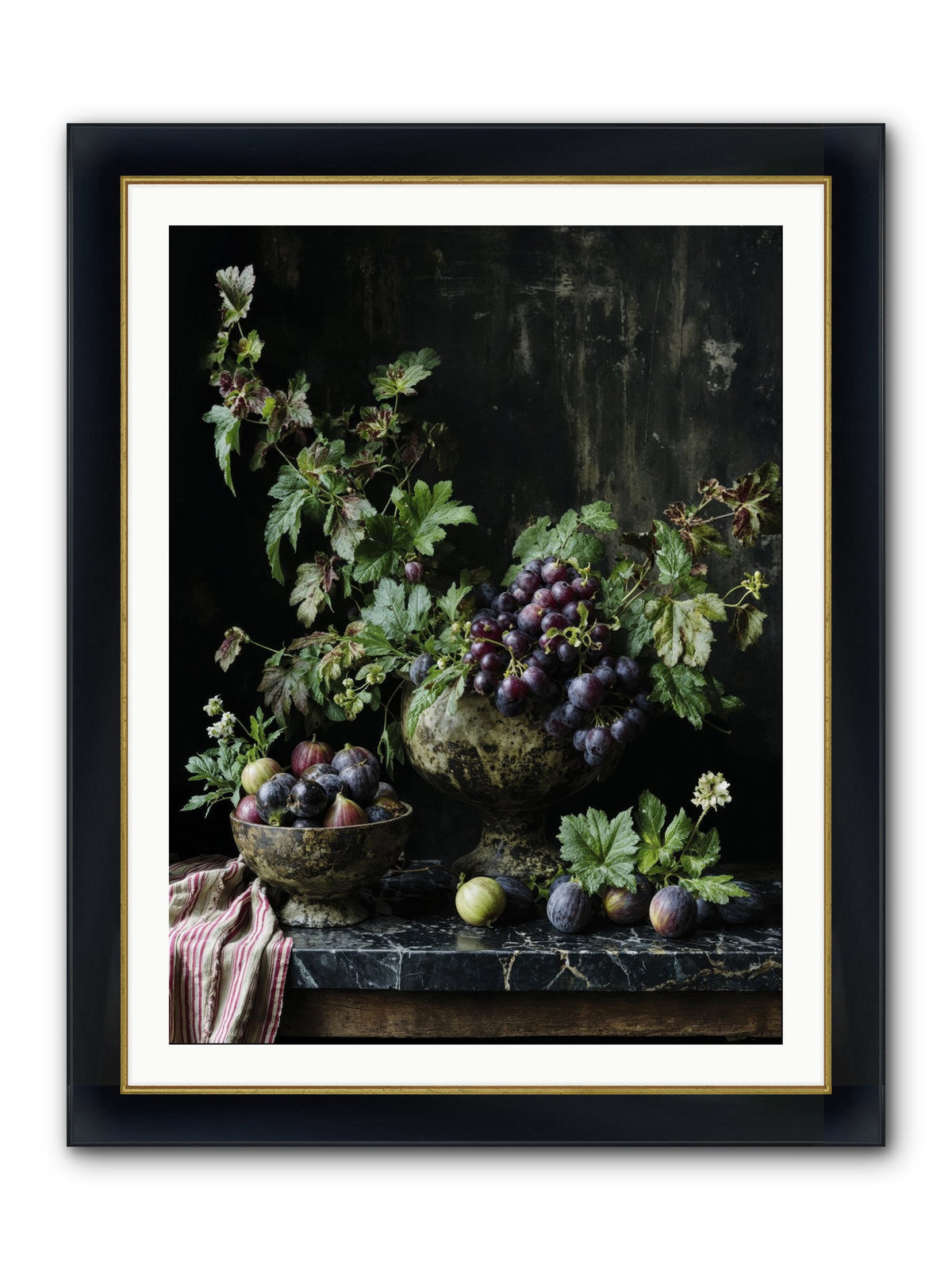 Soil To Soul Framed Print - Wide Black w/Gold 30x40