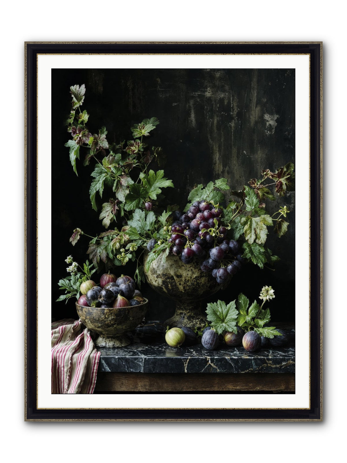 Soil To Soul Framed Print - Black & Gold 36x48