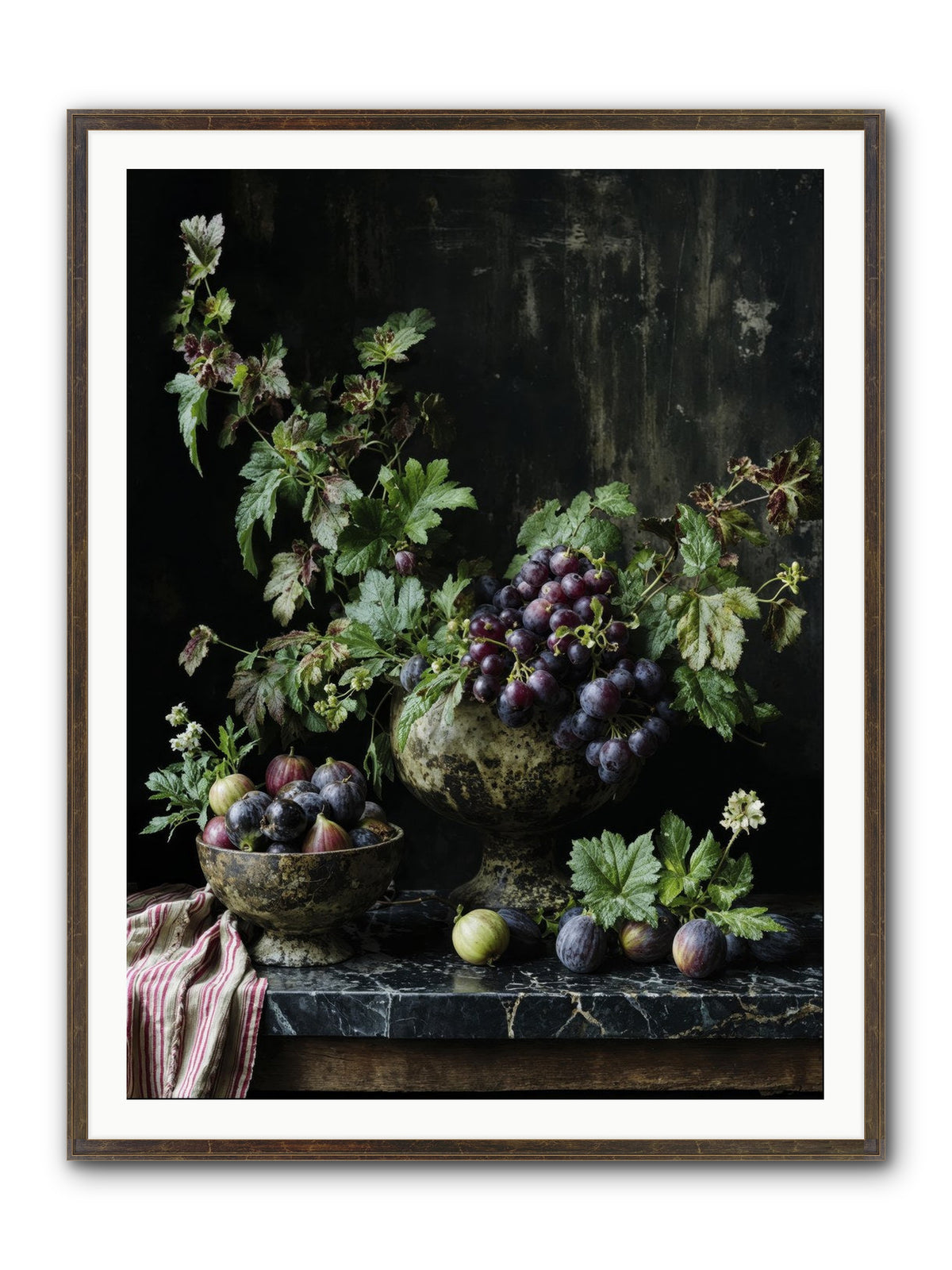 Soil To Soul Framed Print - Slimwoods Black/Gold 36x48