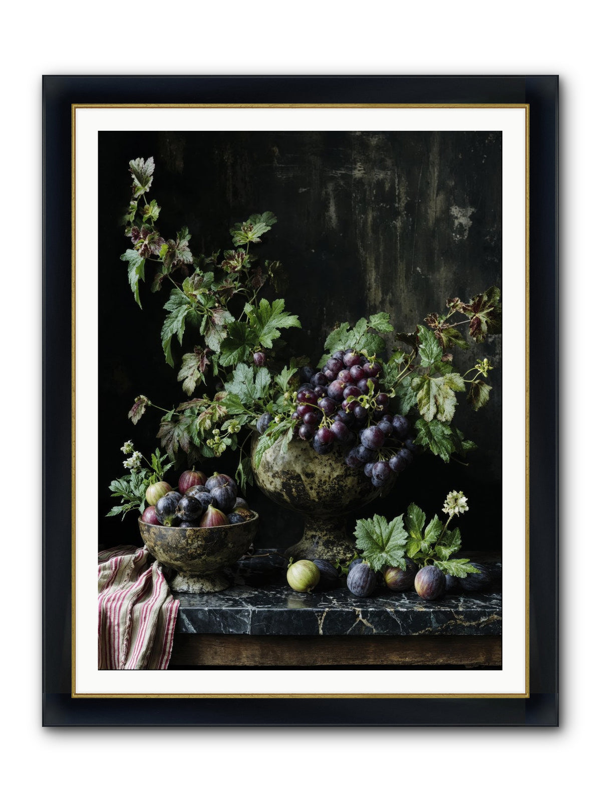 Soil To Soul Framed Print - Wide Black w/Gold 36x48