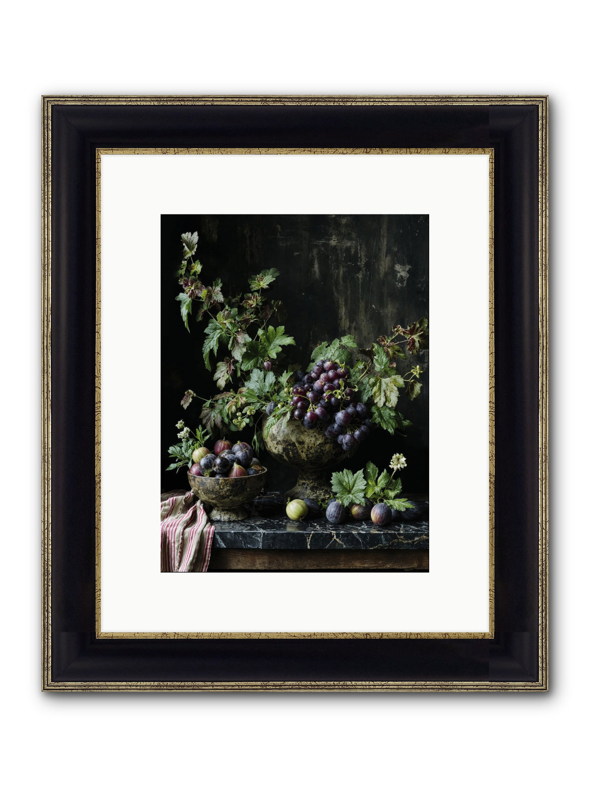 Soil To Soul Framed Print - Black & Gold 9x12