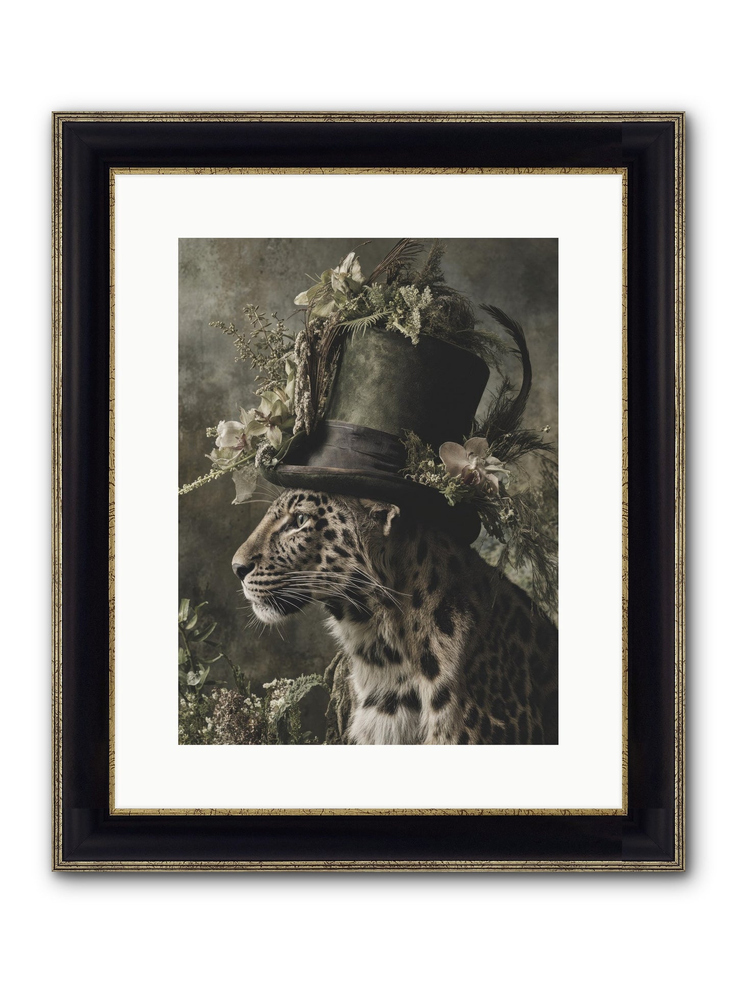 Sojourner Framed Print - Black & Gold 12x16
