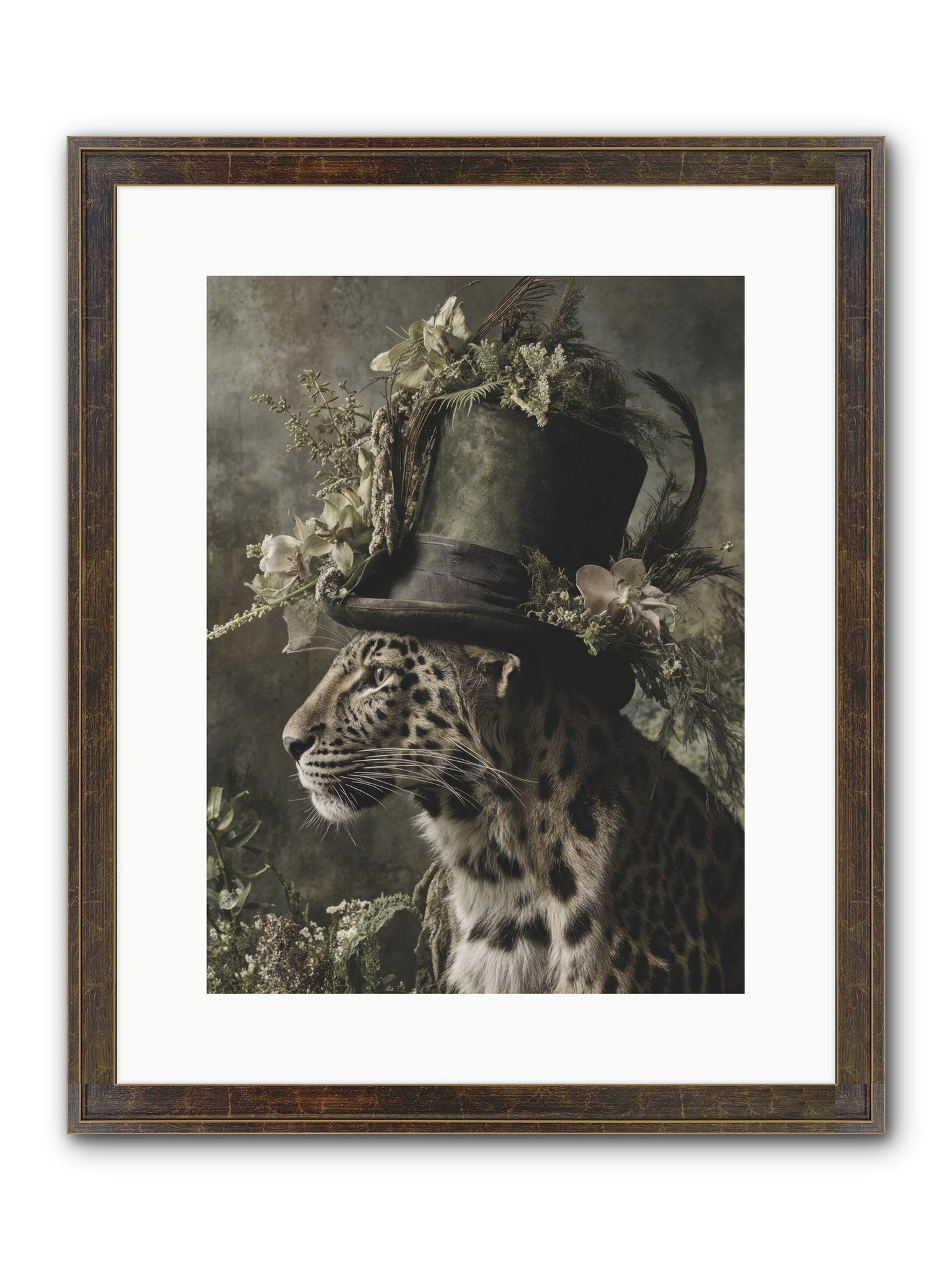 Sojourner Framed Print - Slimwoods Black/Gold 12x16