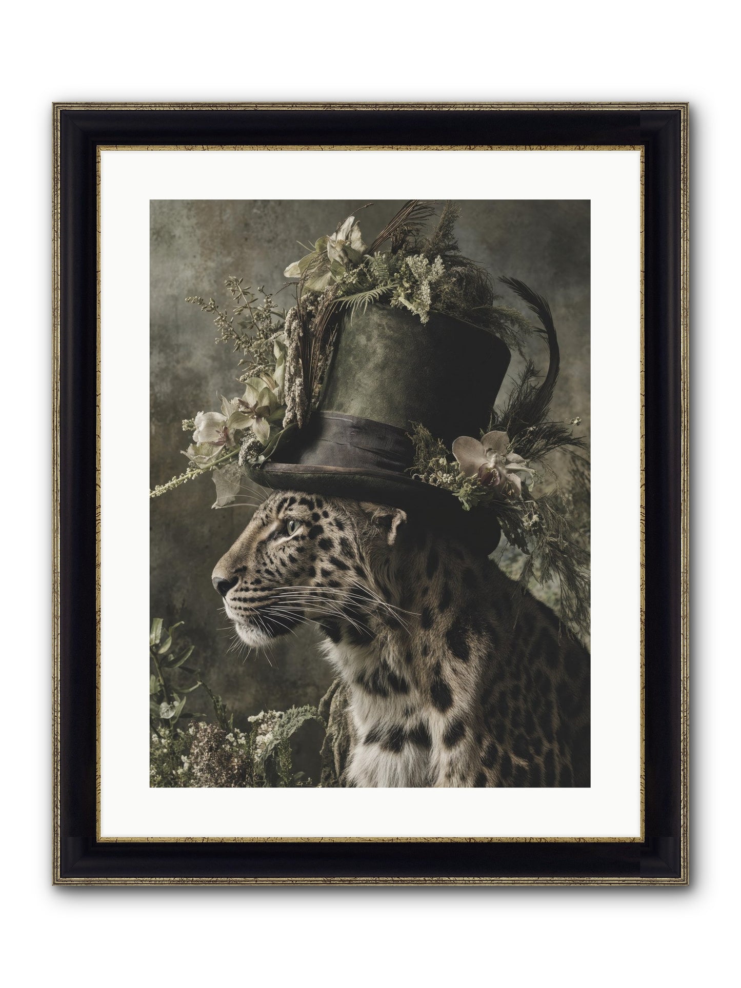 Sojourner Framed Print - Black & Gold 18x24