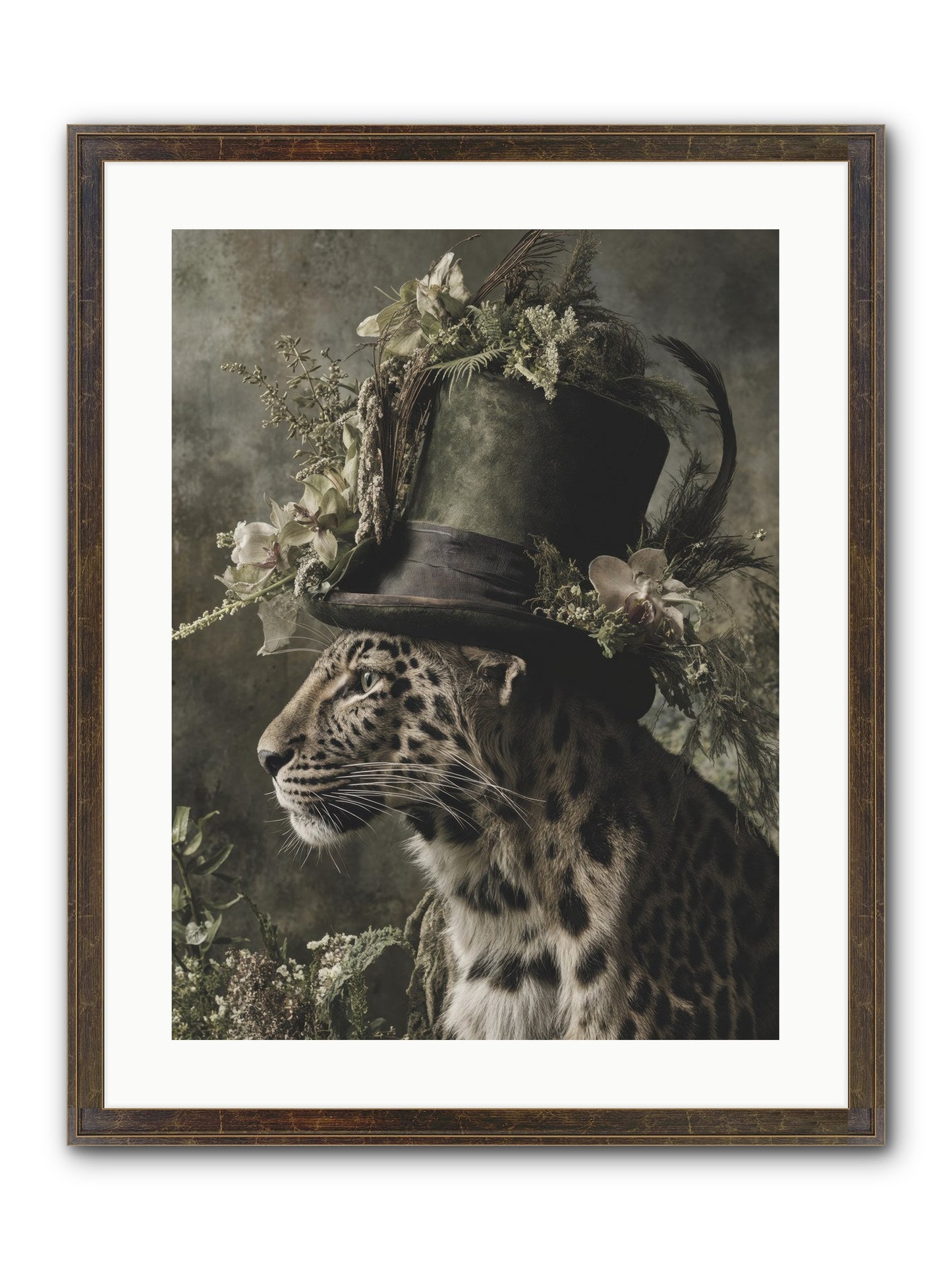 Sojourner Framed Print - Slimwoods Black/Gold 18x24