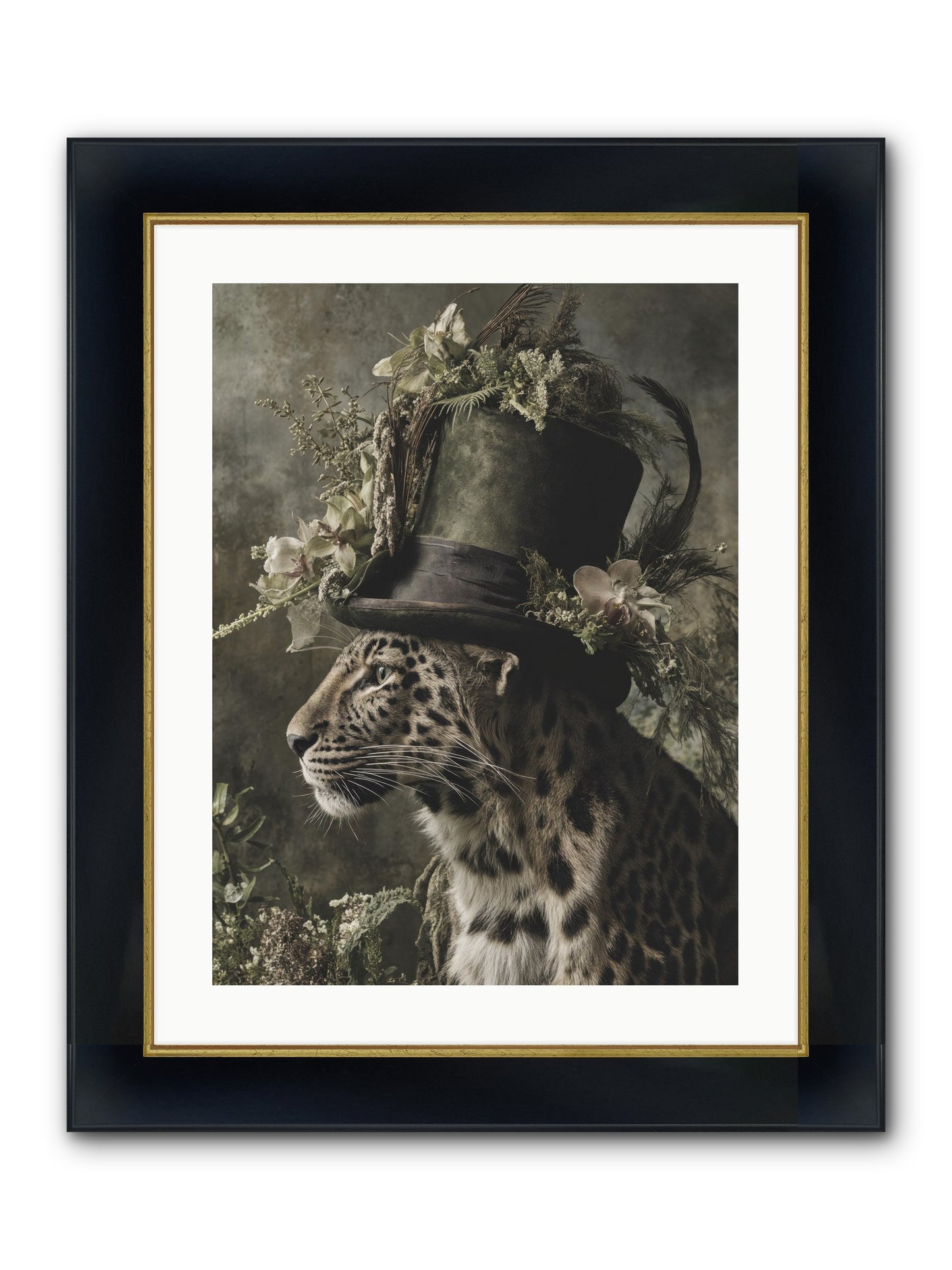 Sojourner Framed Print - Wide Black w/Gold 18x24