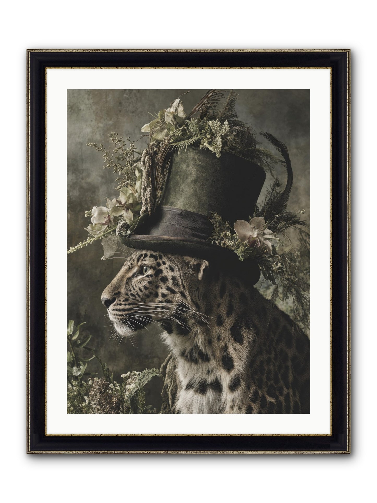 Sojourner Framed Print - Black & Gold 24x32