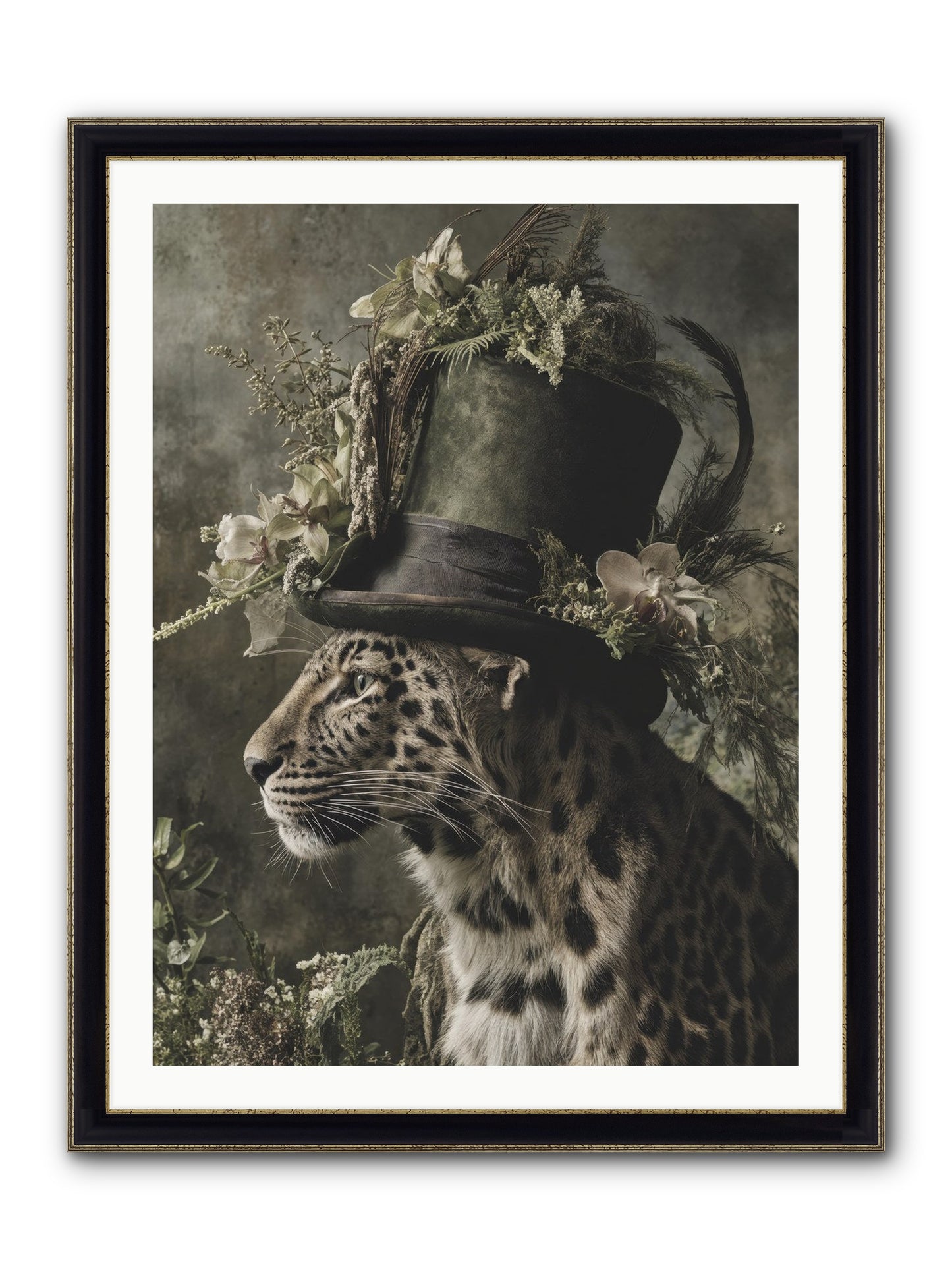Sojourner Framed Print - Black & Gold 30x40