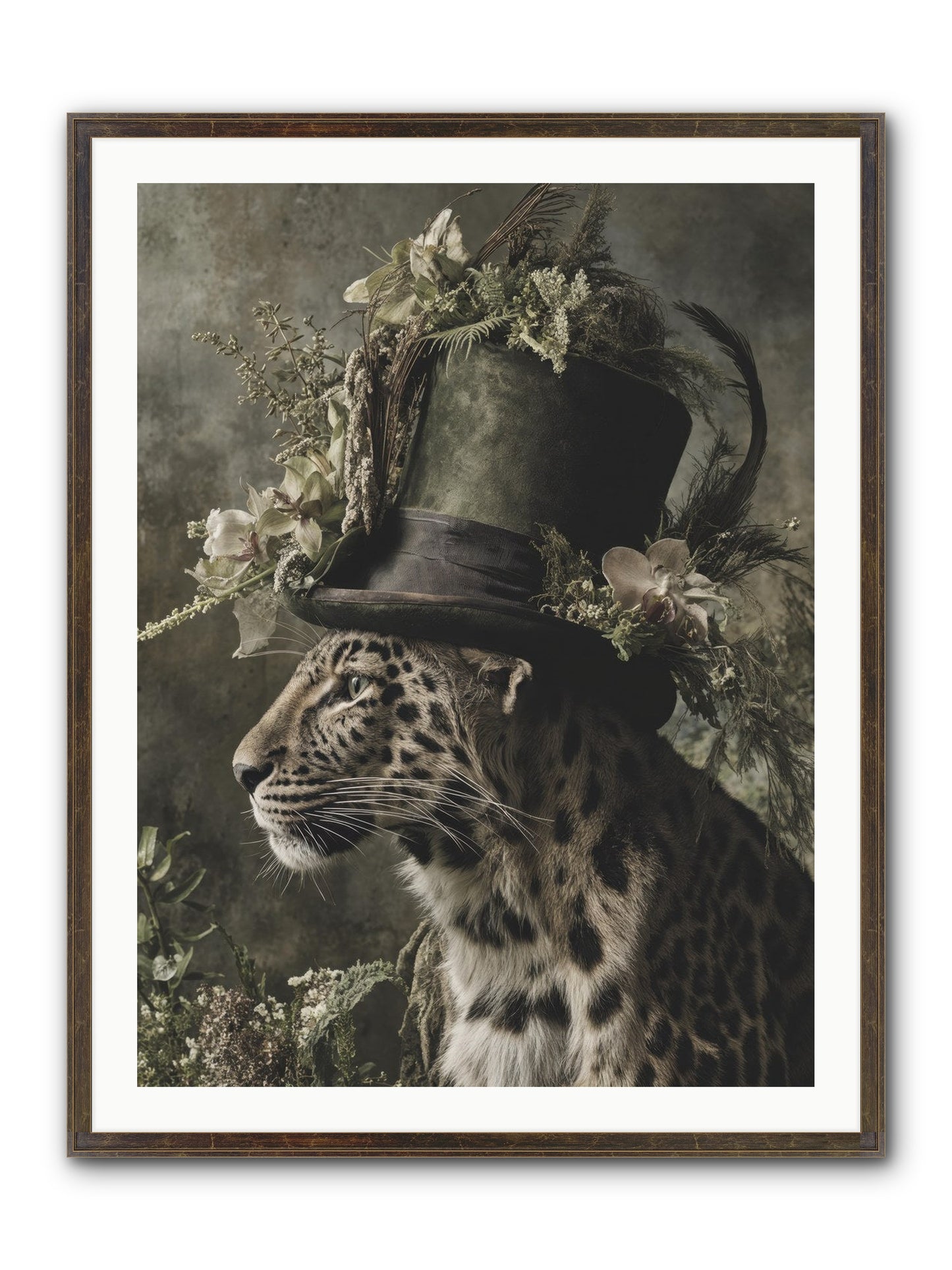Sojourner Framed Print - Slimwoods Black/Gold 30x40