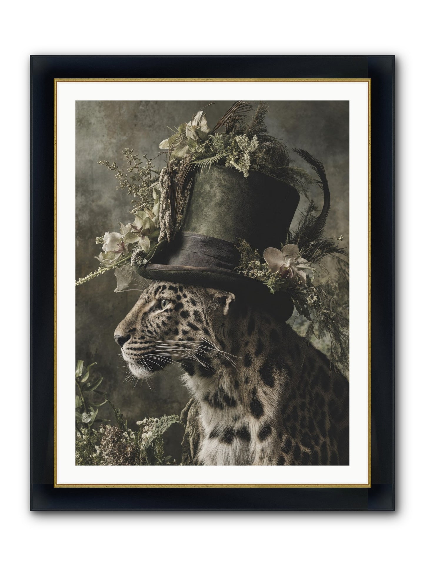 Sojourner Framed Print - Wide Black w/Gold 30x40