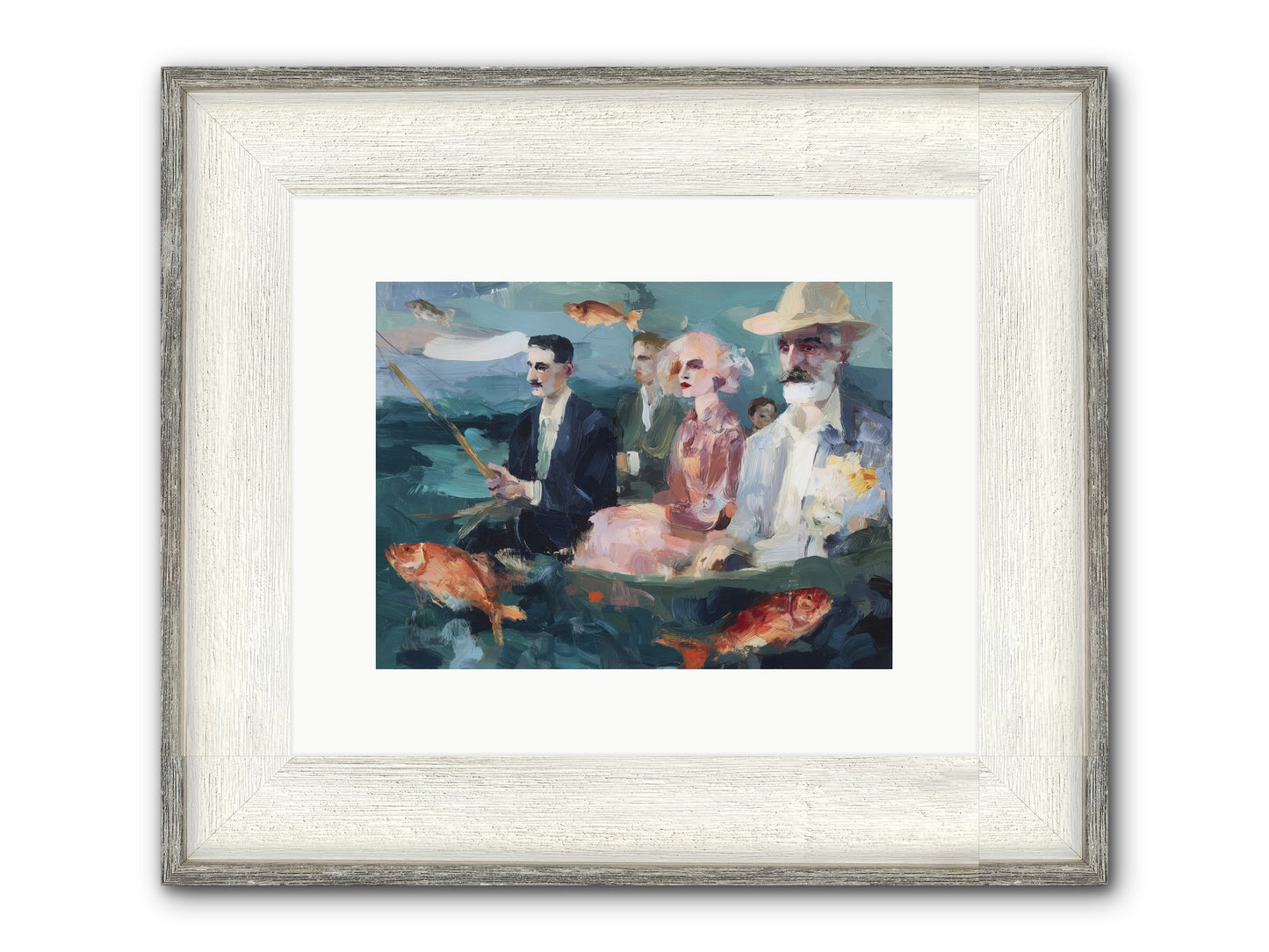 Sojourns Framed Print - Driftwood White 12x9