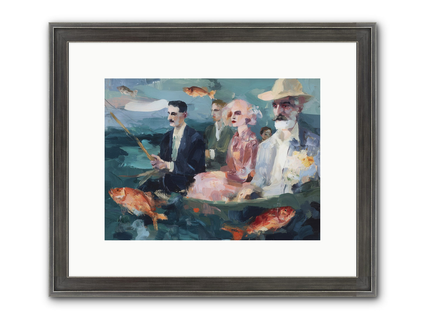 Sojourns Framed Print - Slimwoods Black/Silver 12x9