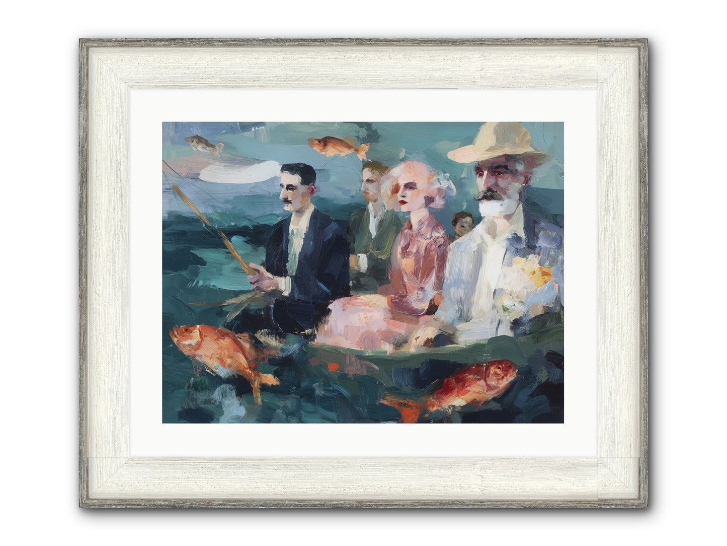Sojourns Framed Print - Driftwood White 24x18