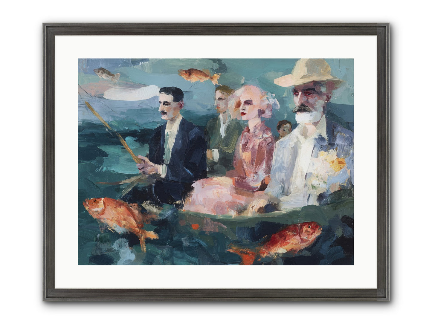 Sojourns Framed Print - Slimwoods Black/Silver 24x18