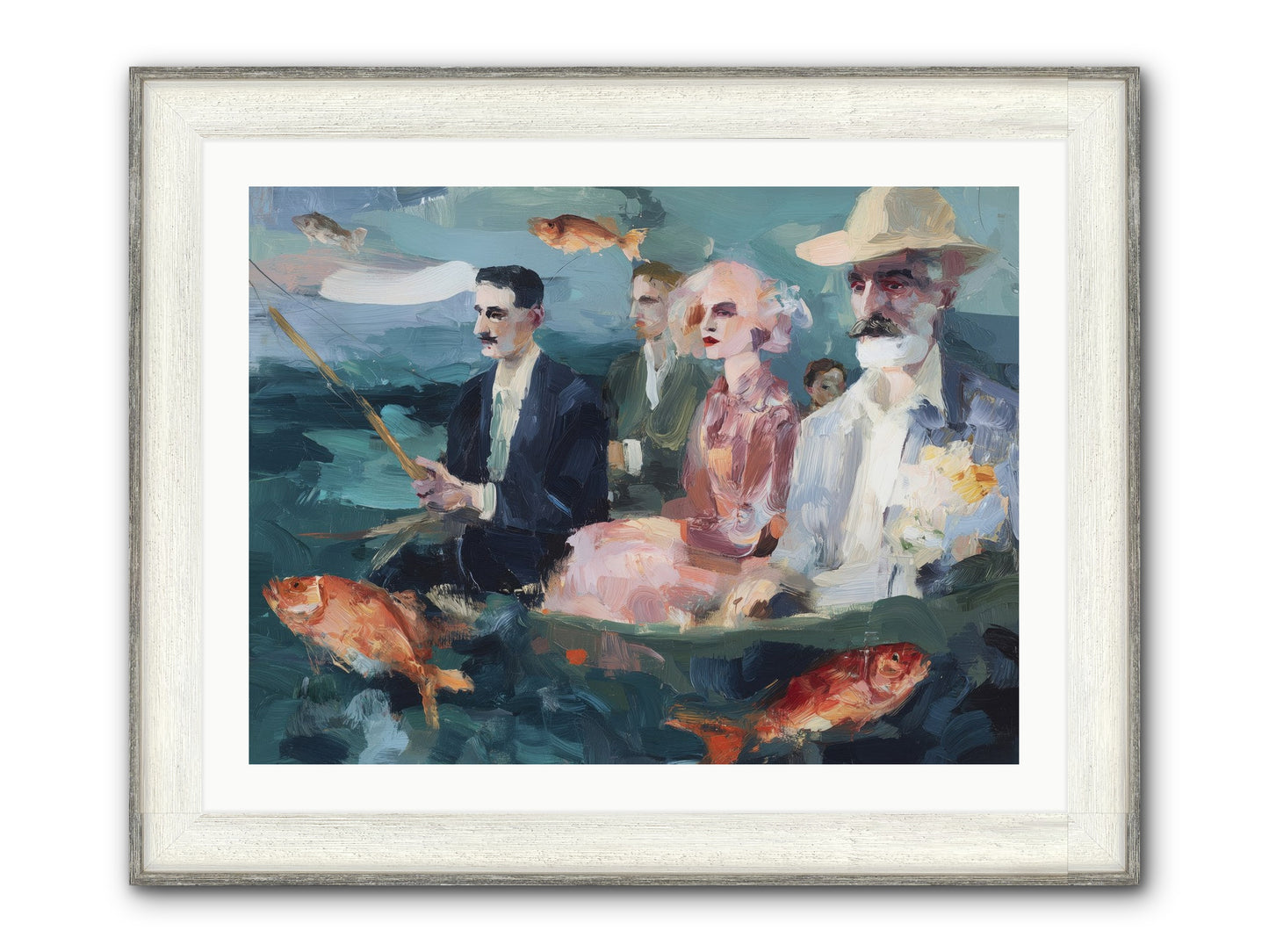 Sojourns Framed Print - Driftwood White 32x24