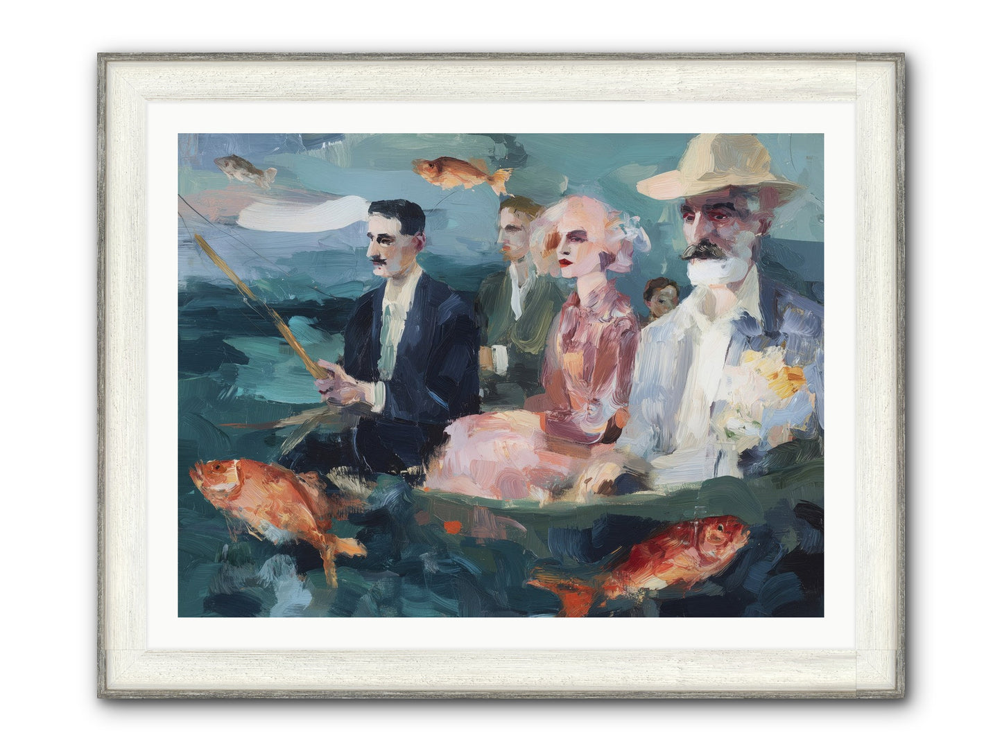 Sojourns Framed Print - Driftwood White 40x30