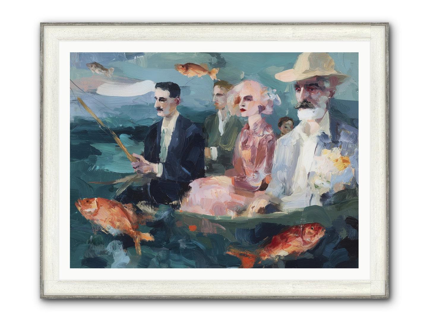 Sojourns Framed Print - Driftwood White 48x36