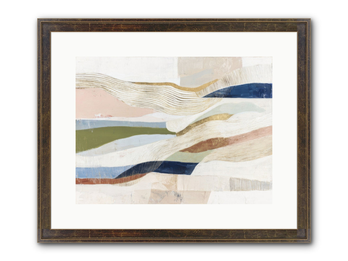 Solace Framed Print - Slimwoods Black/Gold 16x12