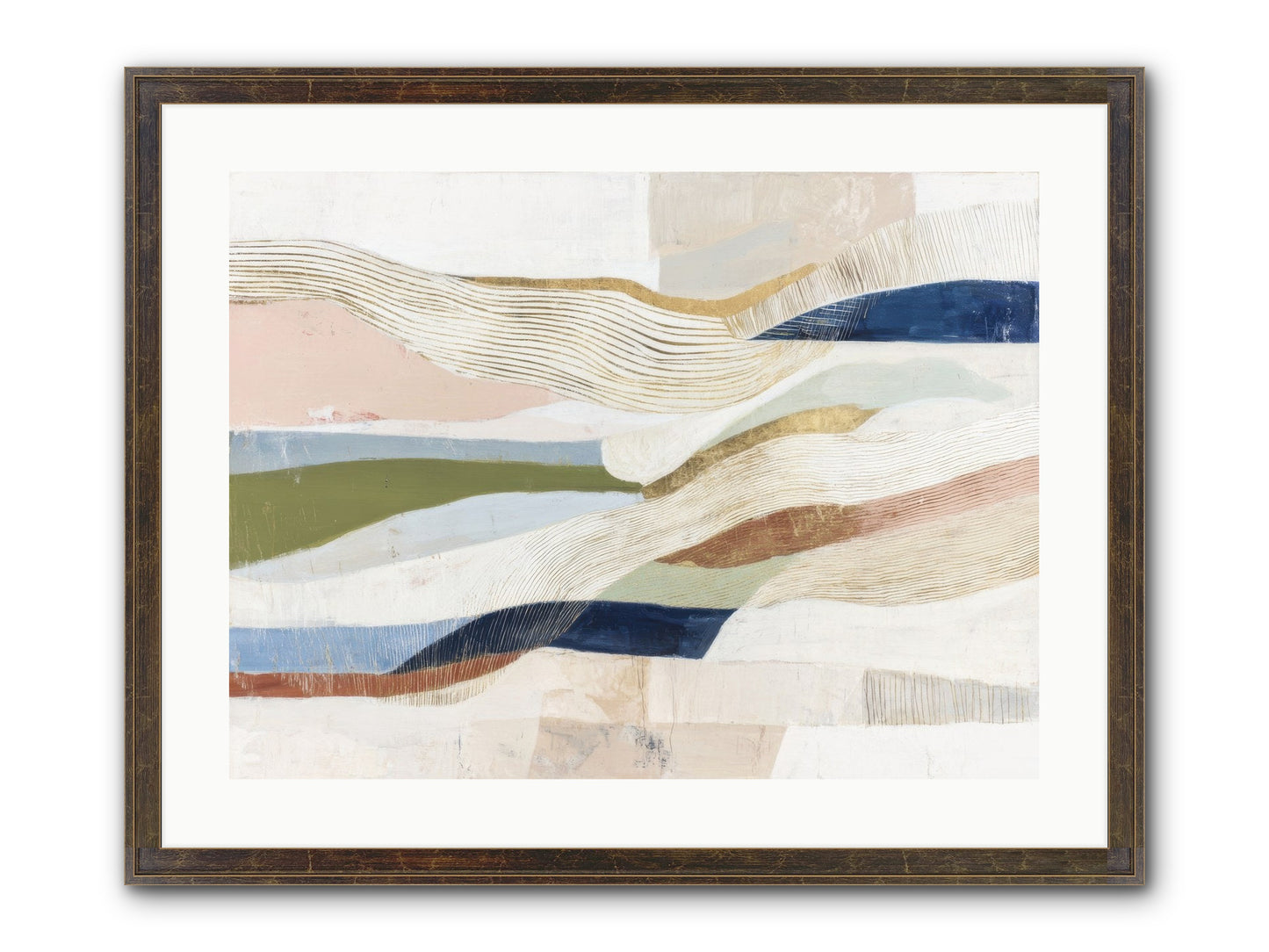 Solace Framed Print - Slimwoods Black/Gold 24x18