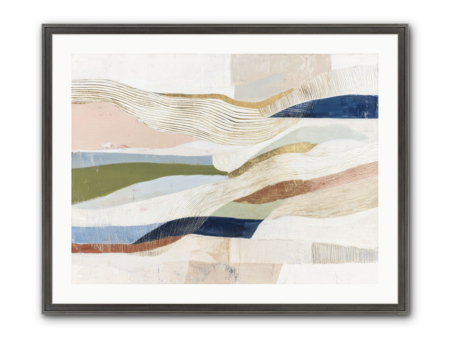 Solace Framed Print - Slimwoods Black/Silver 32x24