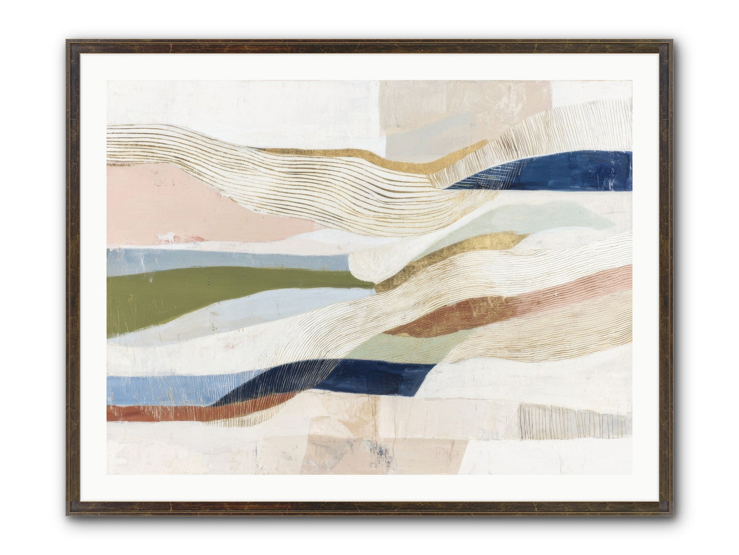 Solace Framed Print - Slimwoods Black/Gold 40x30