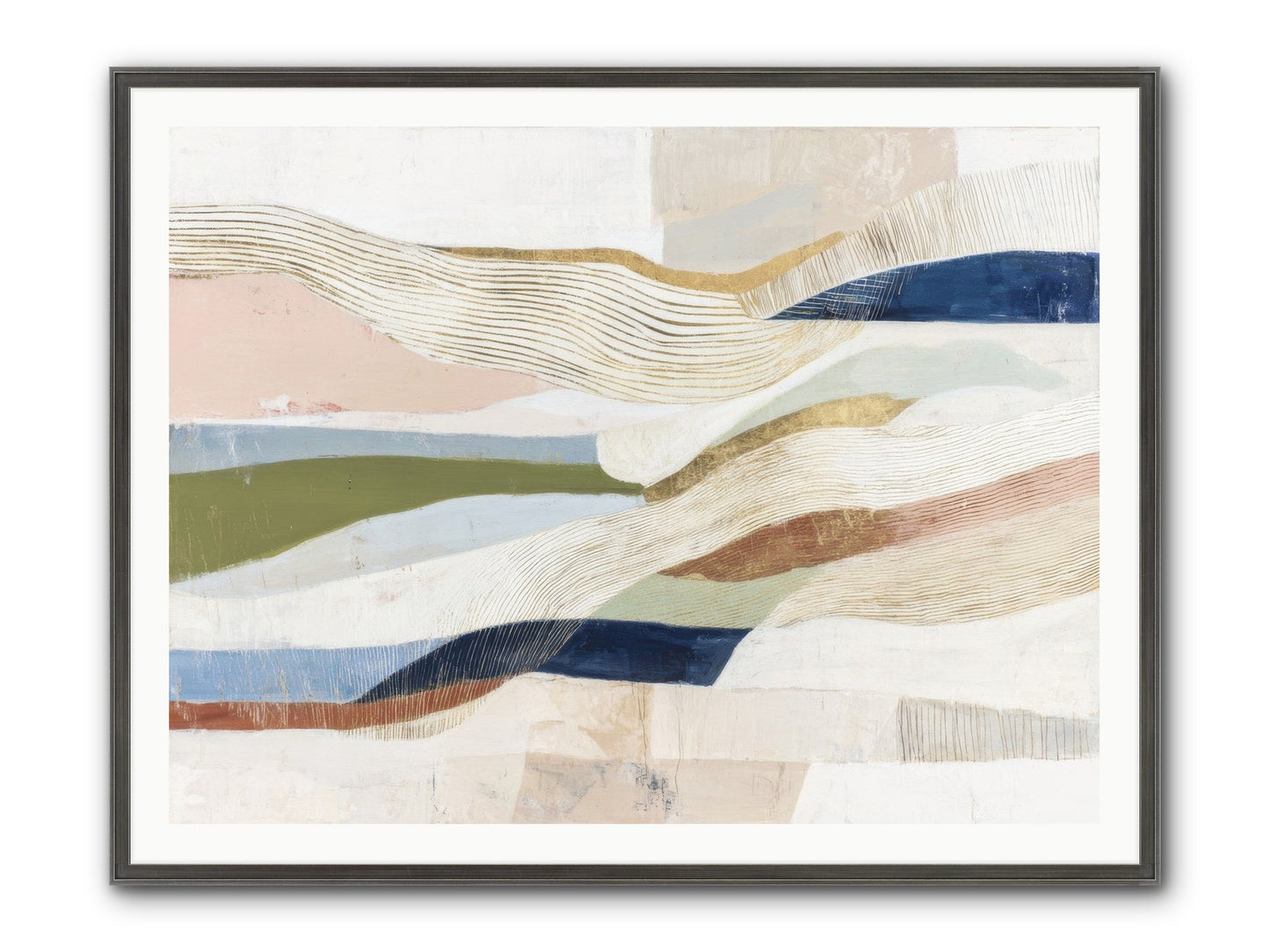 Solace Framed Print - Slimwoods Black/Silver 48x36