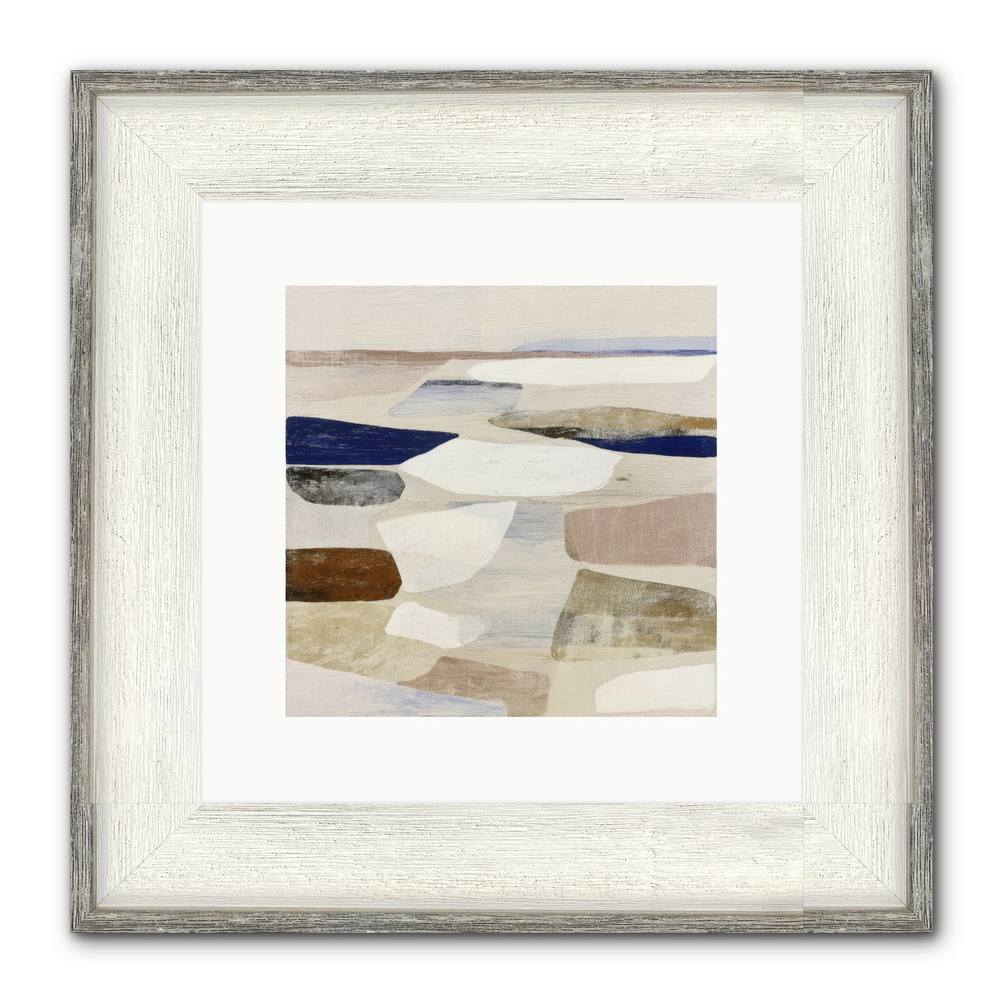 Solace Trace Framed Print - Driftwood White 10x10
