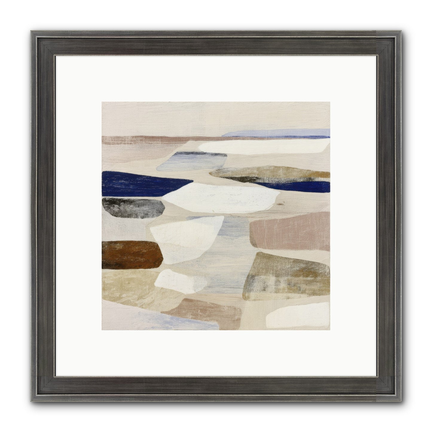 Solace Trace Framed Print - Slimwoods Black/Silver 10x10