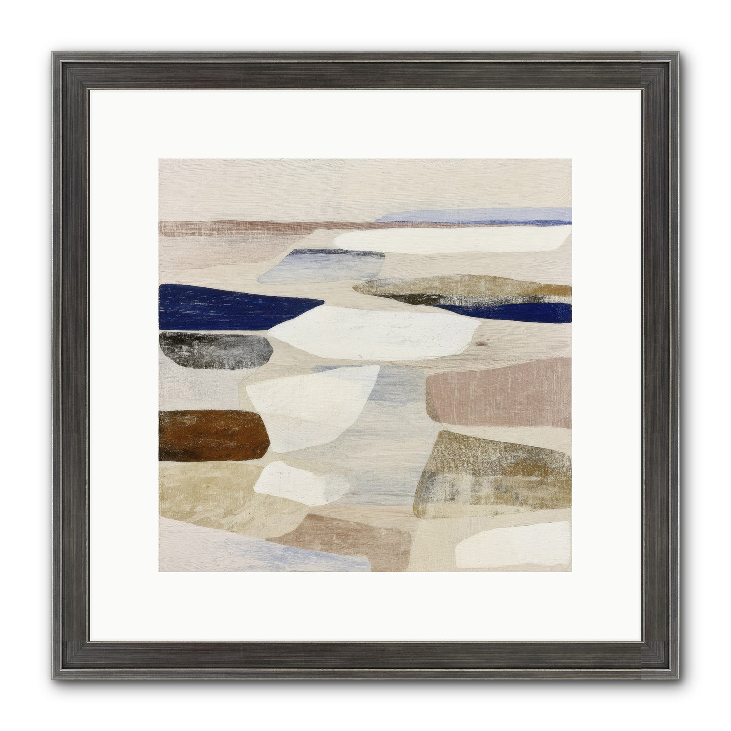 Solace Trace Framed Print - Slimwoods Black/Silver 12x12