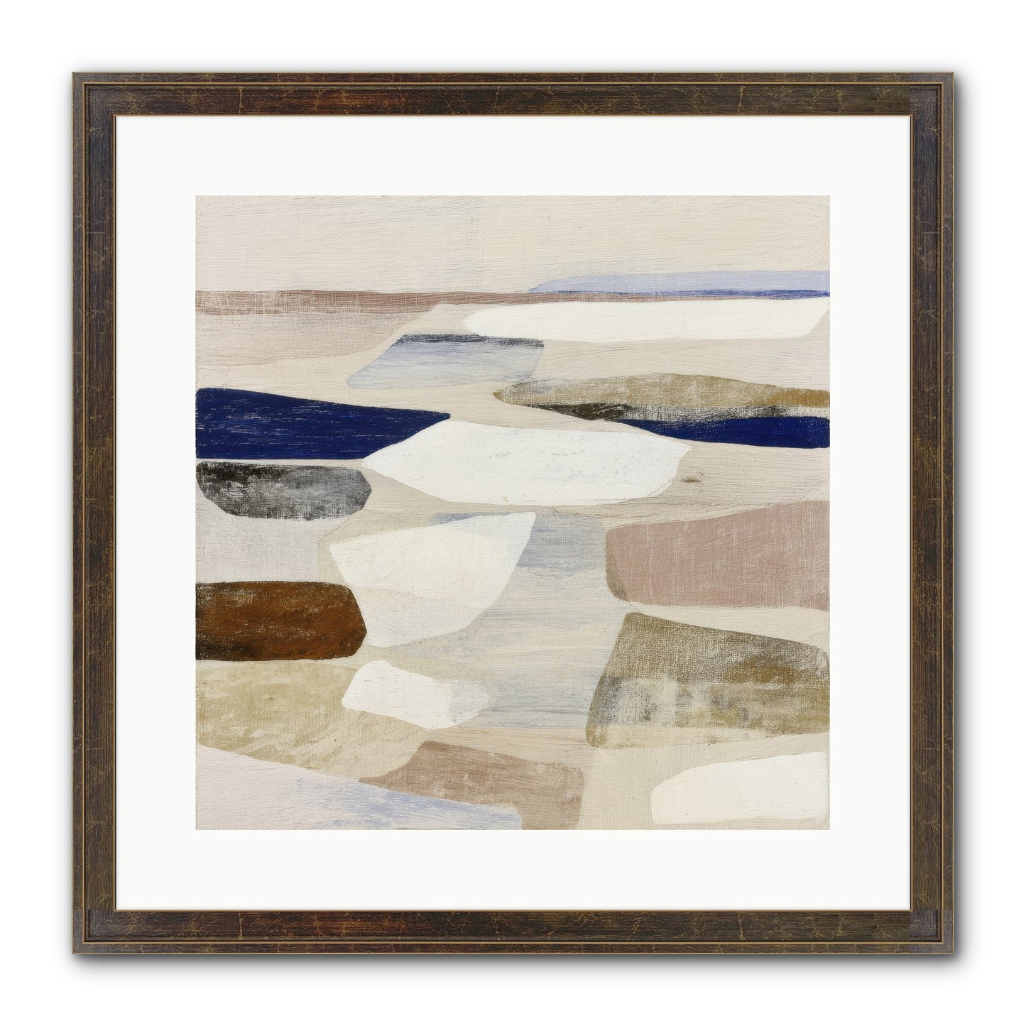 Solace Trace Framed Print - Slimwoods Black/Gold 16x16