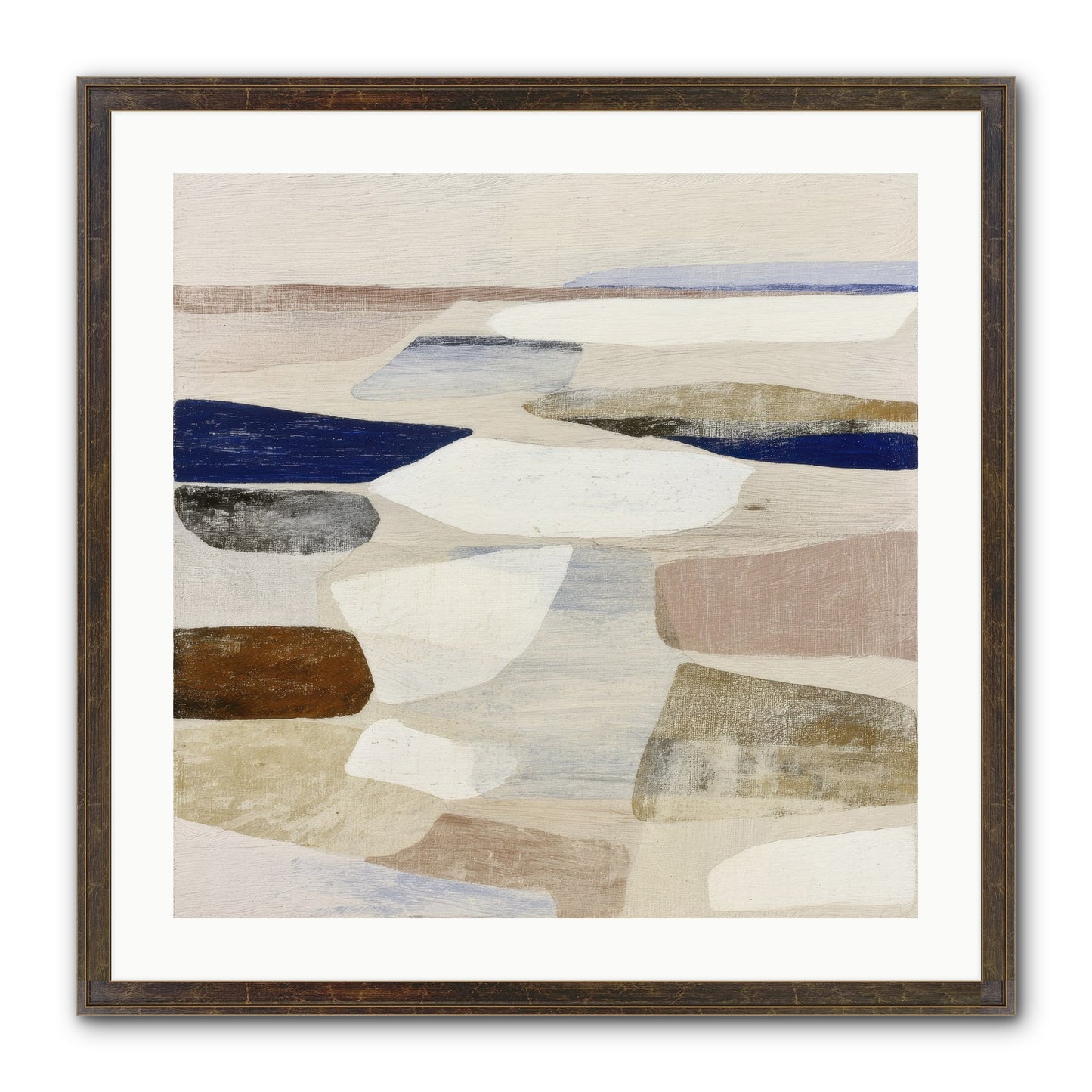 Solace Trace Framed Print - Slimwoods Black/Gold 24x24