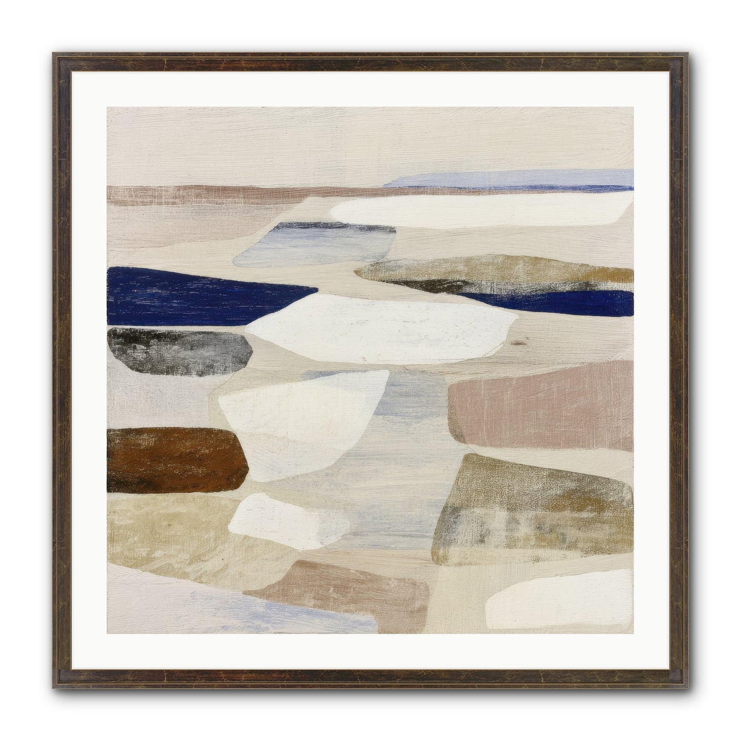 Solace Trace Framed Print - Slimwoods Black/Gold 30x30