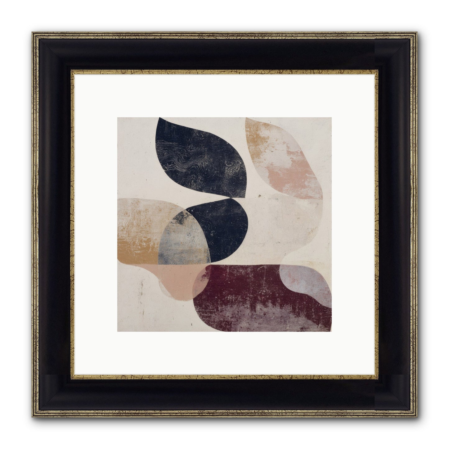 Solar Fringe No.1 Framed Print - Black & Gold 10x10