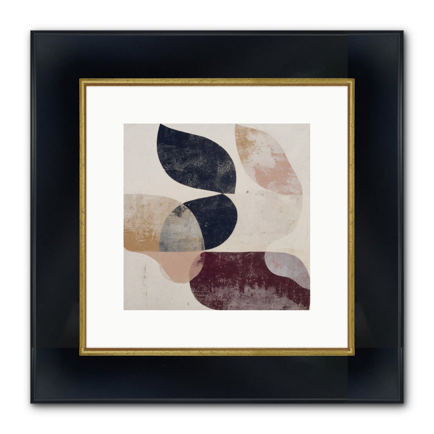 Solar Fringe No.1 Framed Print - Wide Black w/Gold 10x10