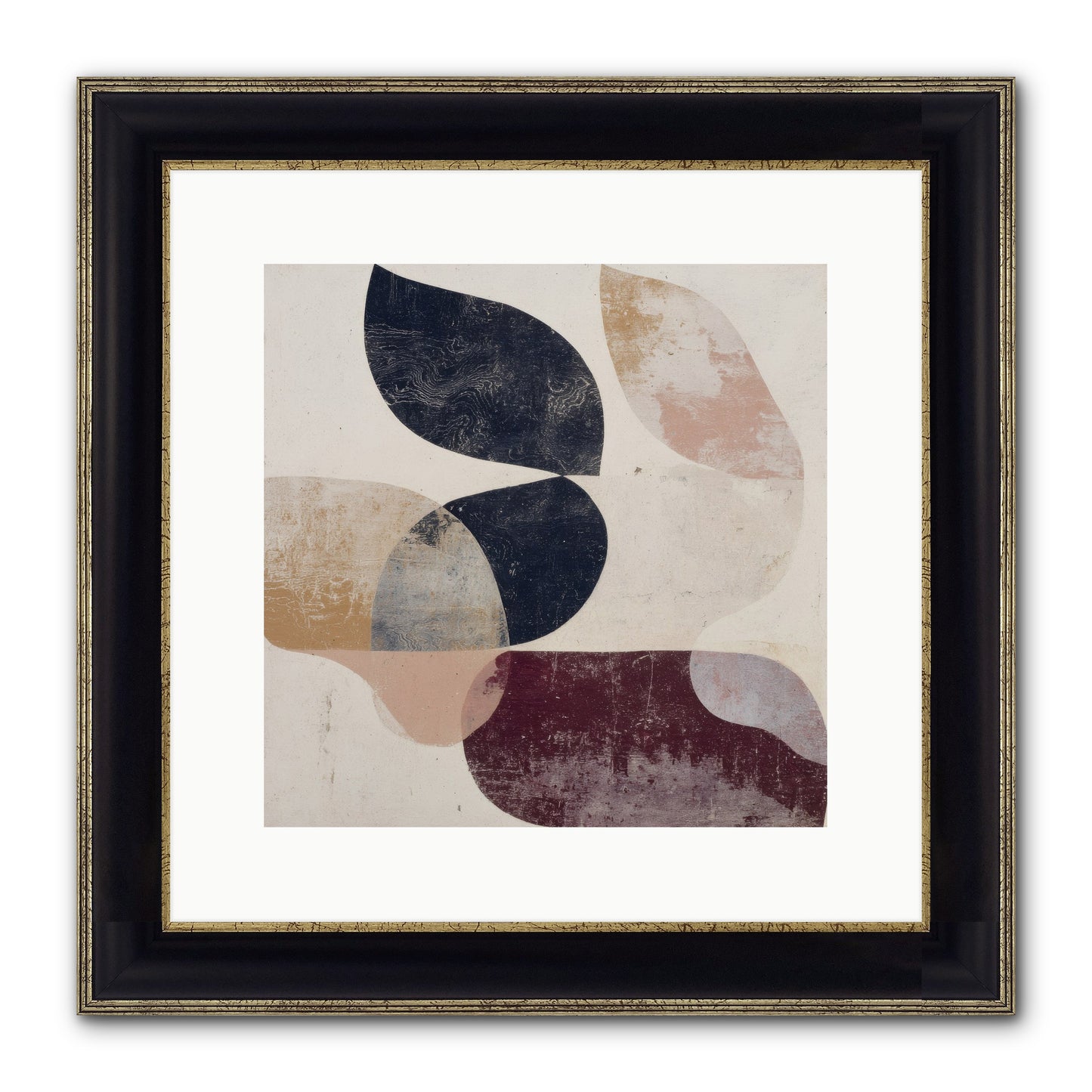 Solar Fringe No.1 Framed Print - Black & Gold 12x12