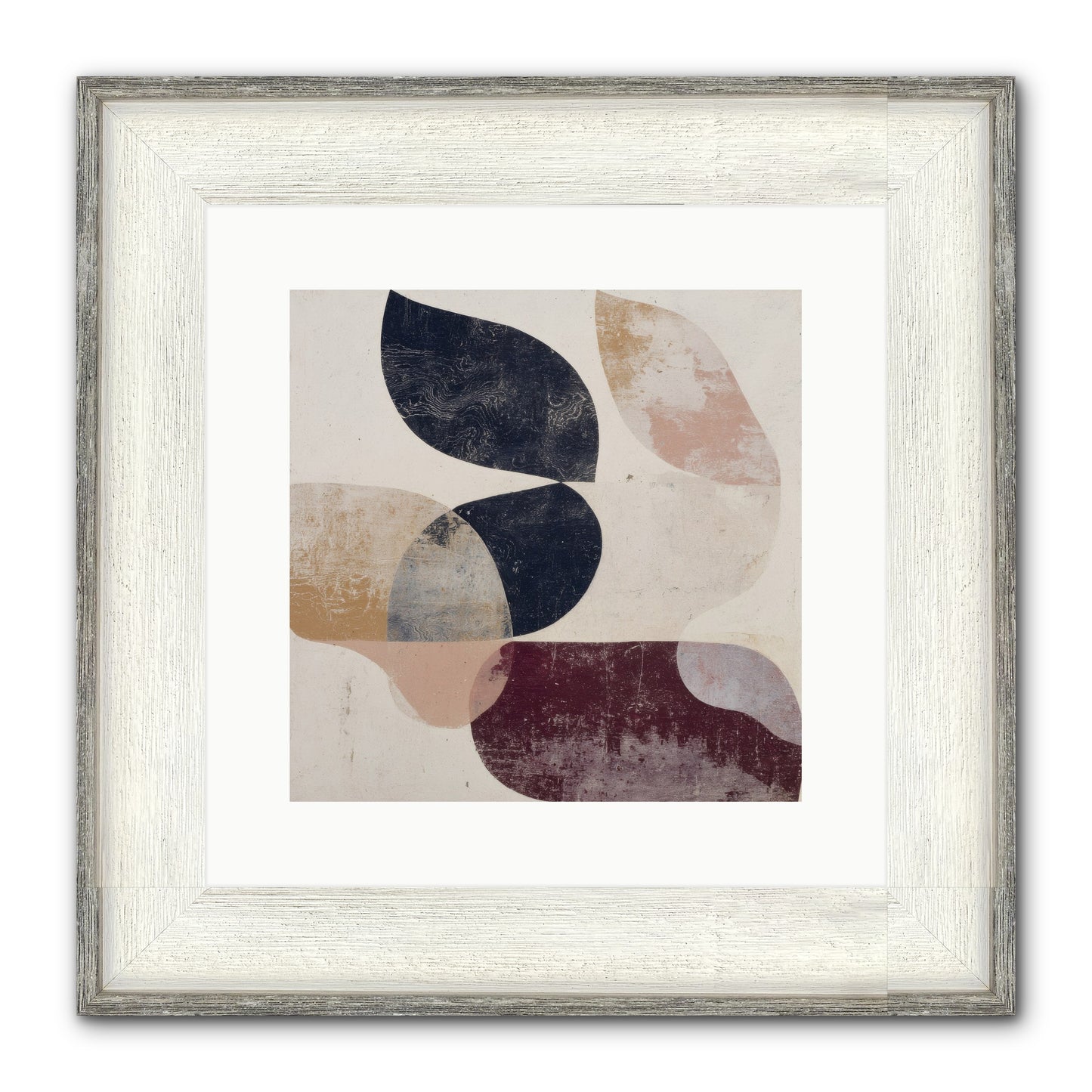 Solar Fringe No.1 Framed Print - Driftwood White 12x12