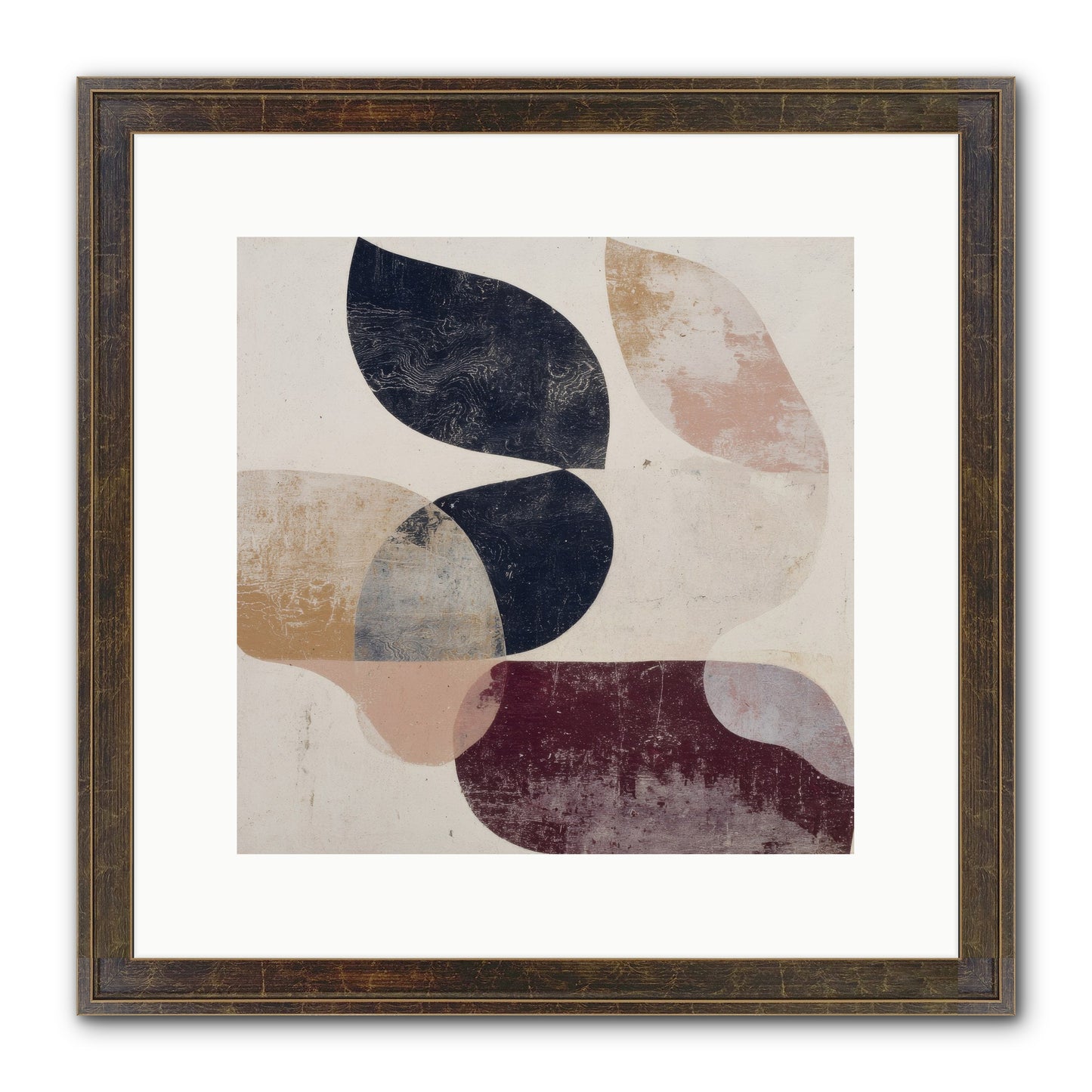 Solar Fringe No.1 Framed Print - Slimwoods Black/Gold 12x12