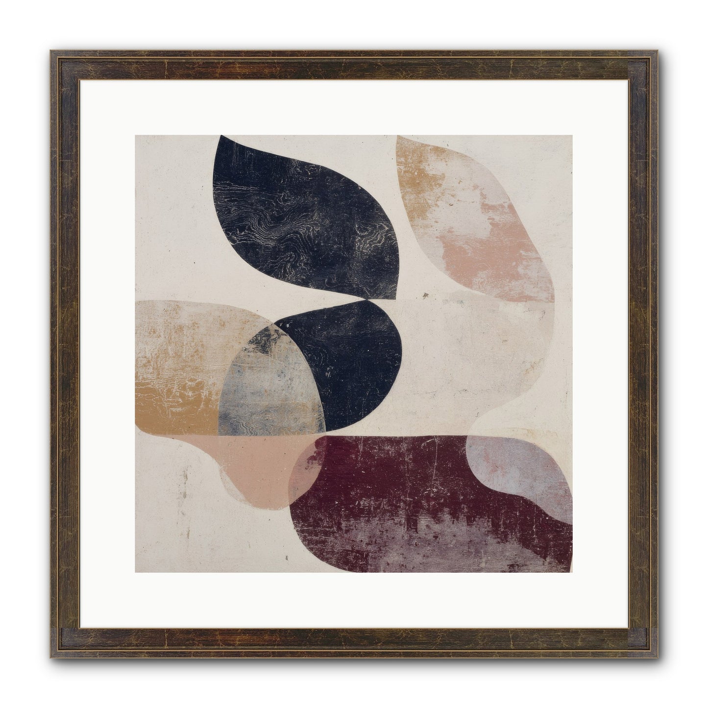 Solar Fringe No.1 Framed Print - Slimwoods Black/Gold 16x16