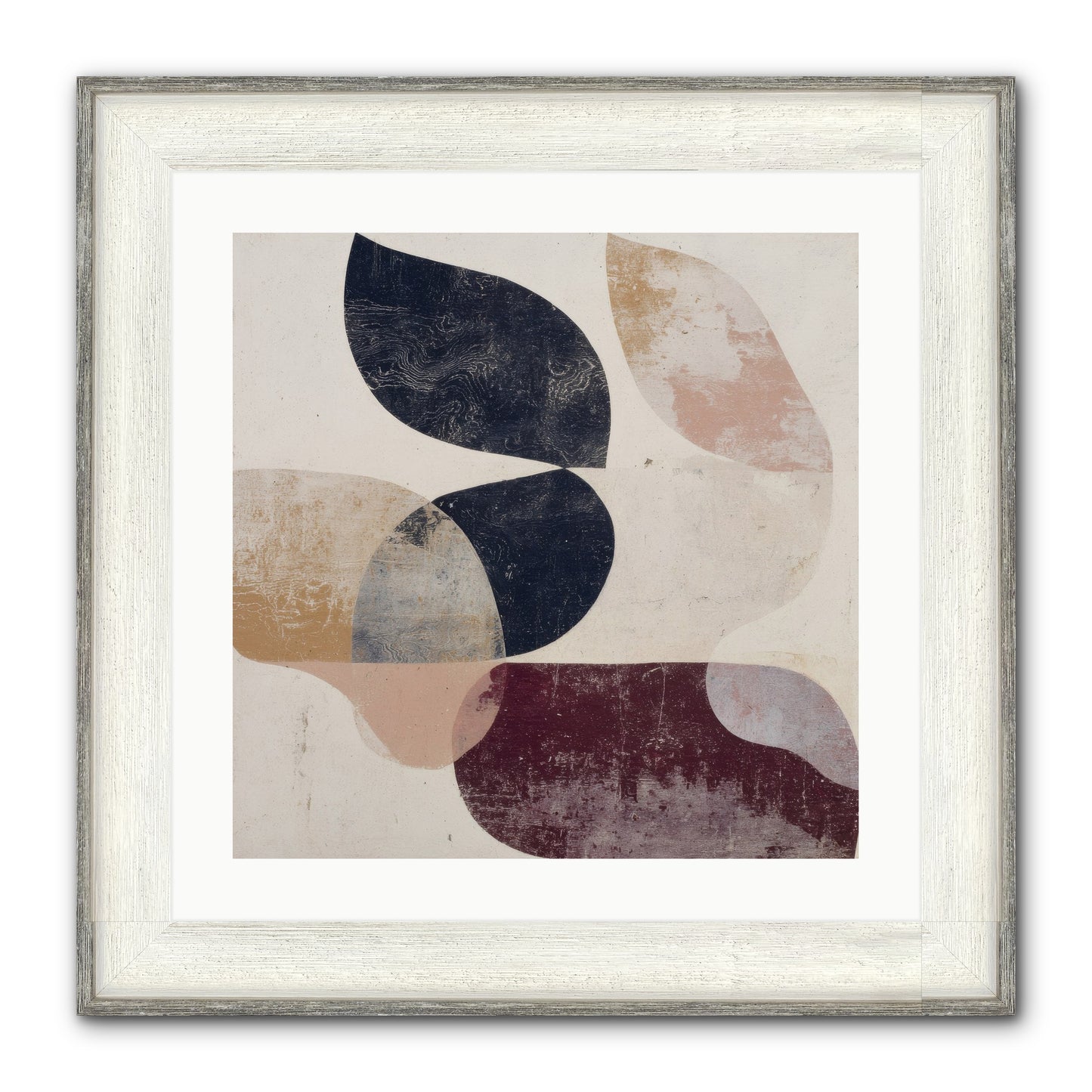 Solar Fringe No.1 Framed Print - Driftwood White 20x20
