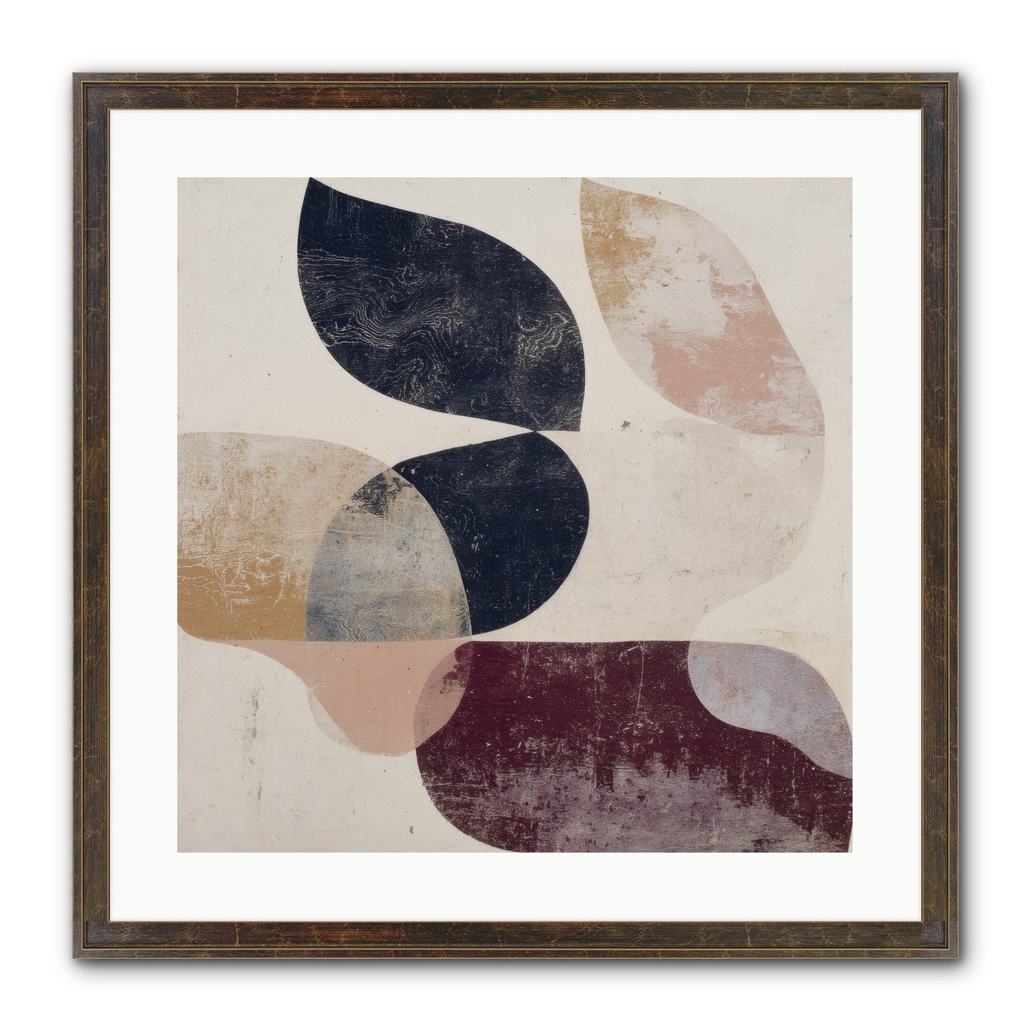 Solar Fringe No.1 Framed Print - Slimwoods Black/Gold 20x20