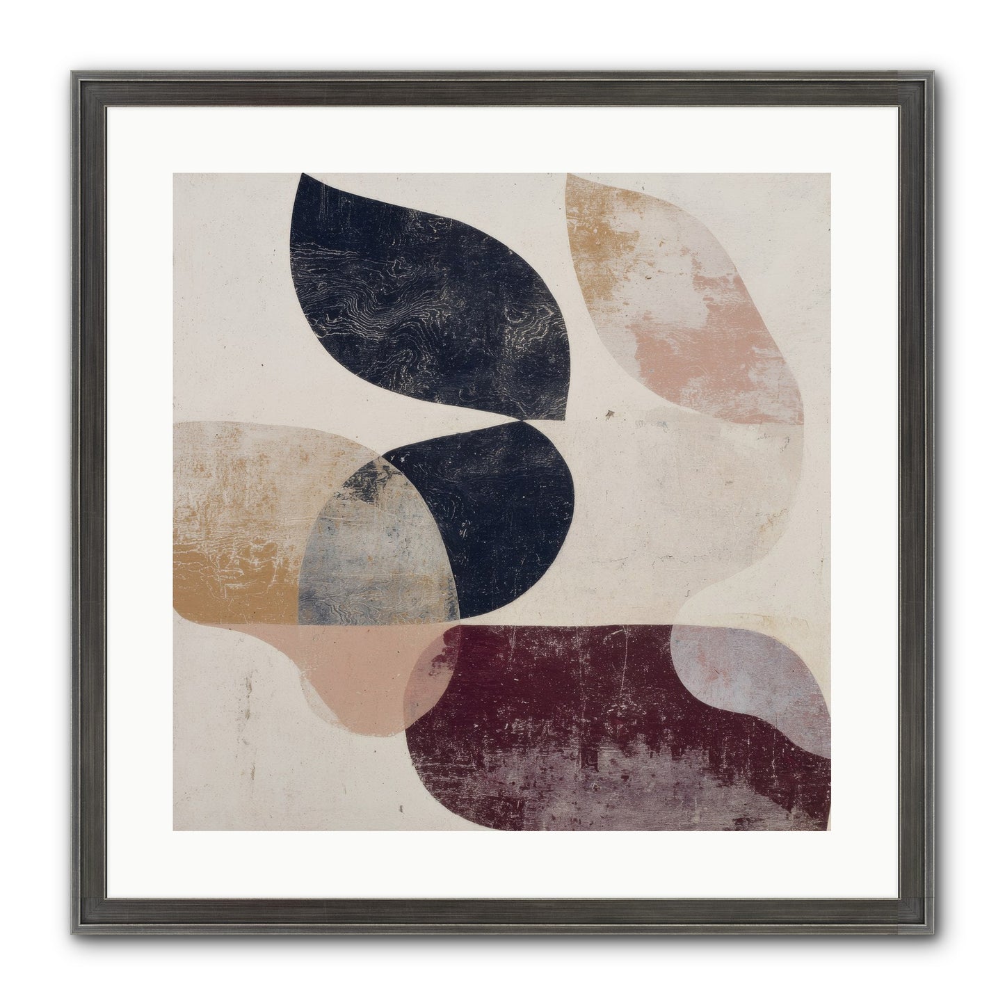 Solar Fringe No.1 Framed Print - Slimwoods Black/Silver 20x20