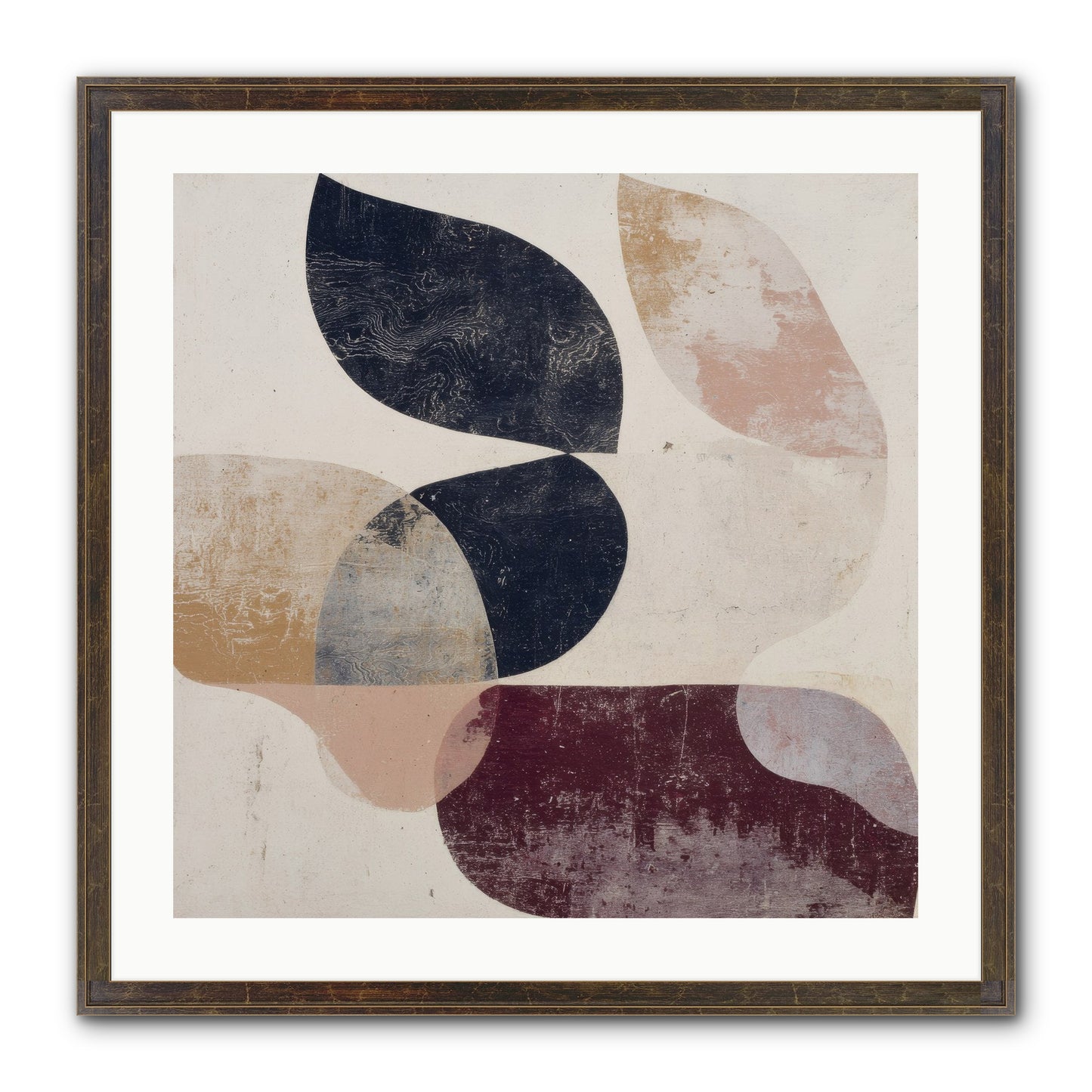 Solar Fringe No.1 Framed Print - Slimwoods Black/Gold 24x24