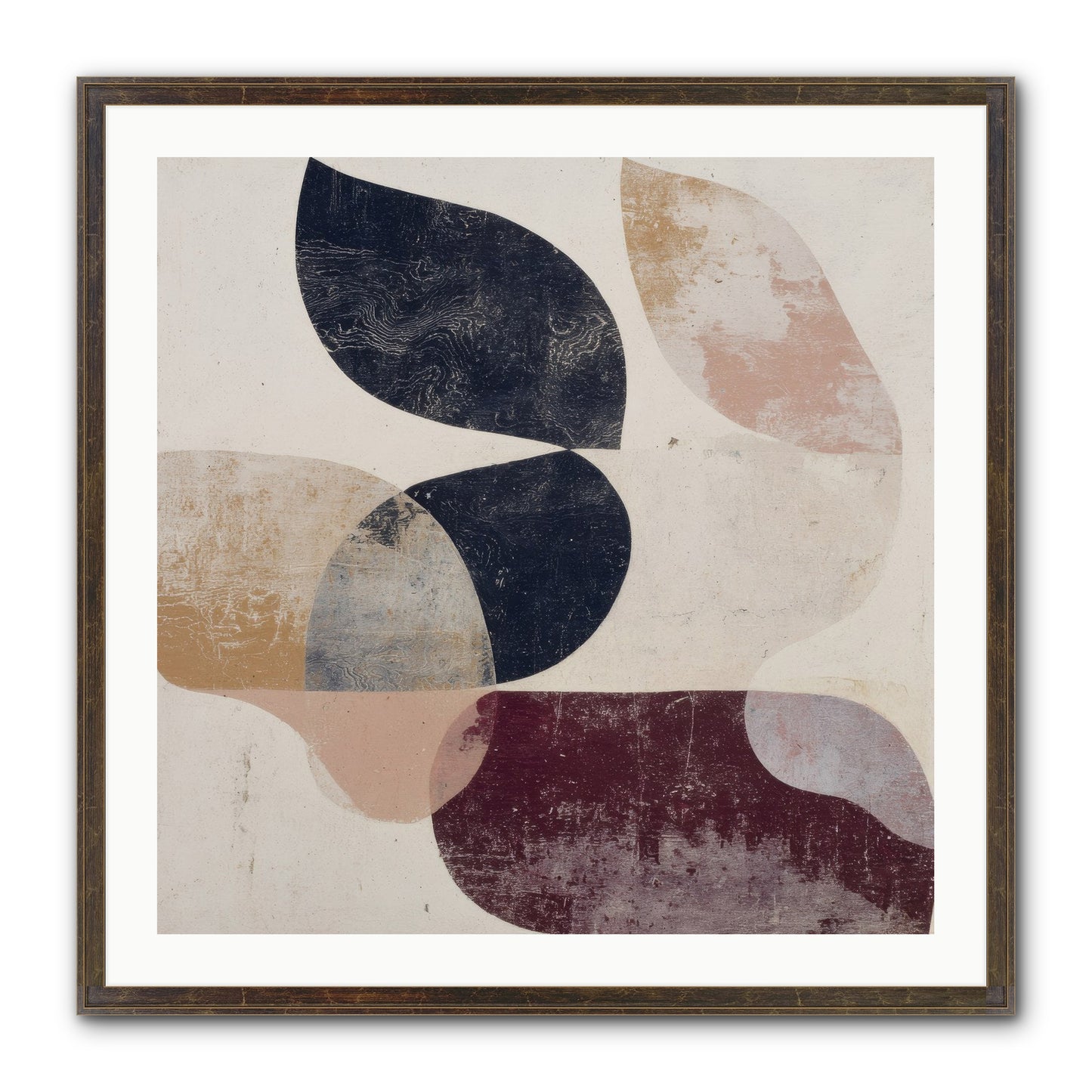 Solar Fringe No.1 Framed Print - Slimwoods Black/Gold 30x30