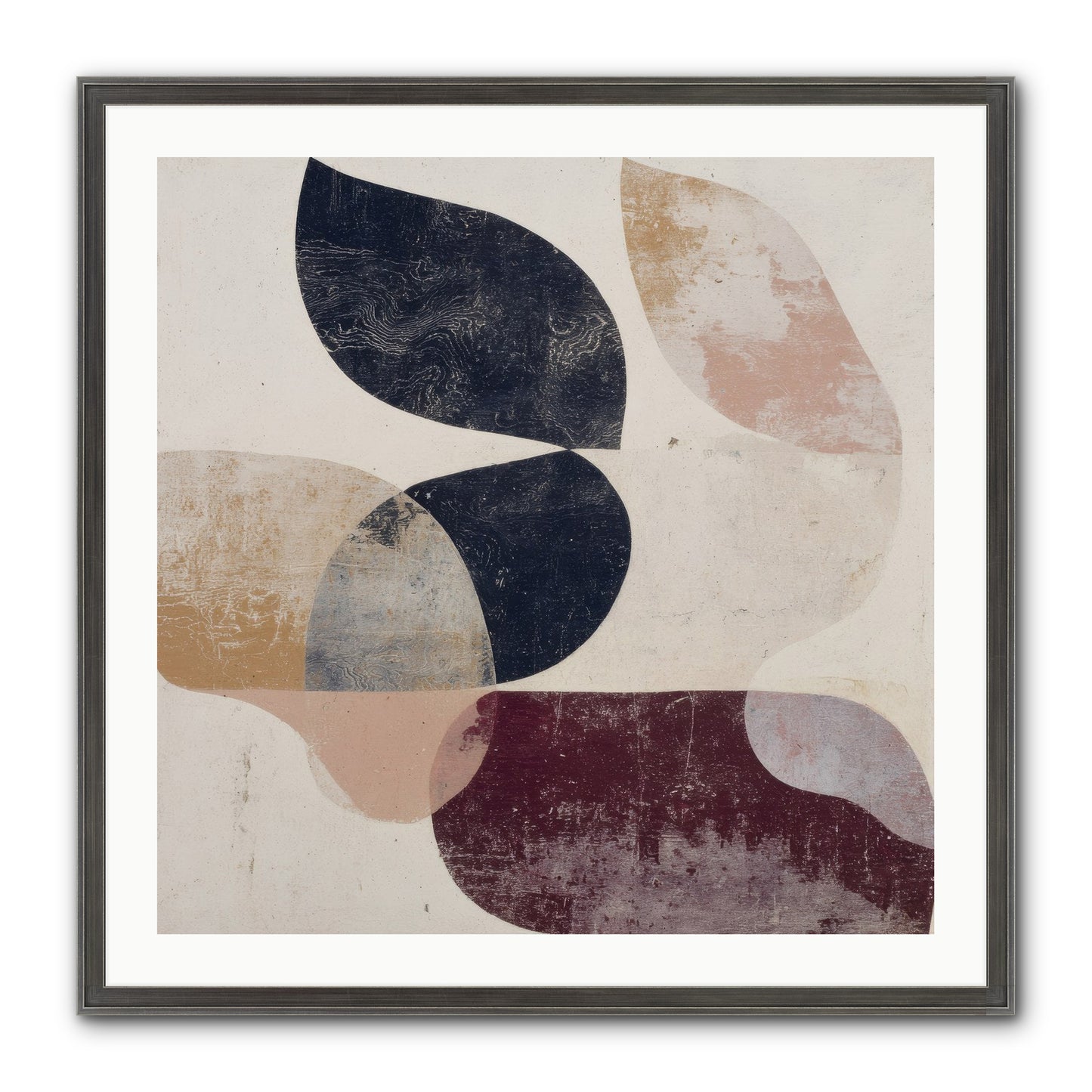Solar Fringe No.1 Framed Print - Slimwoods Black/Silver 30x30