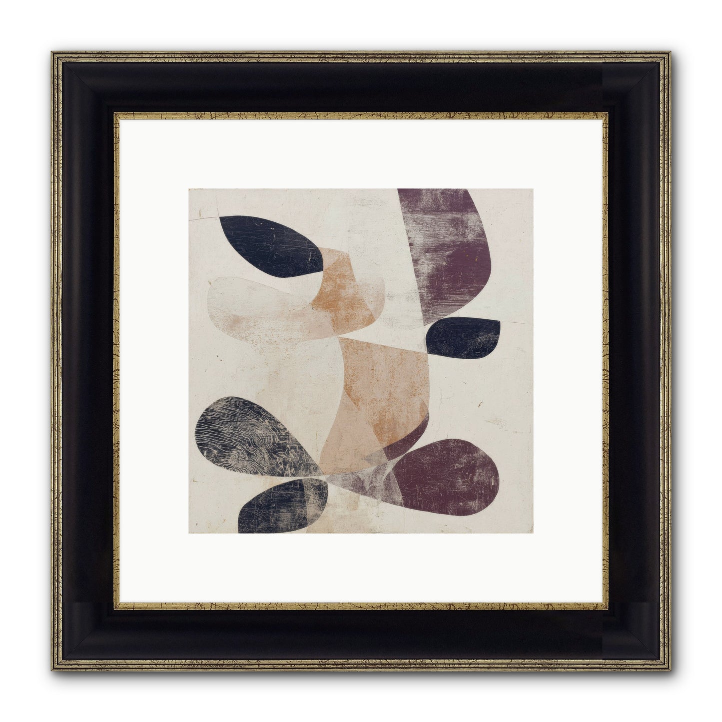 Solar Fringe No.2 Framed Print - Black & Gold 10x10